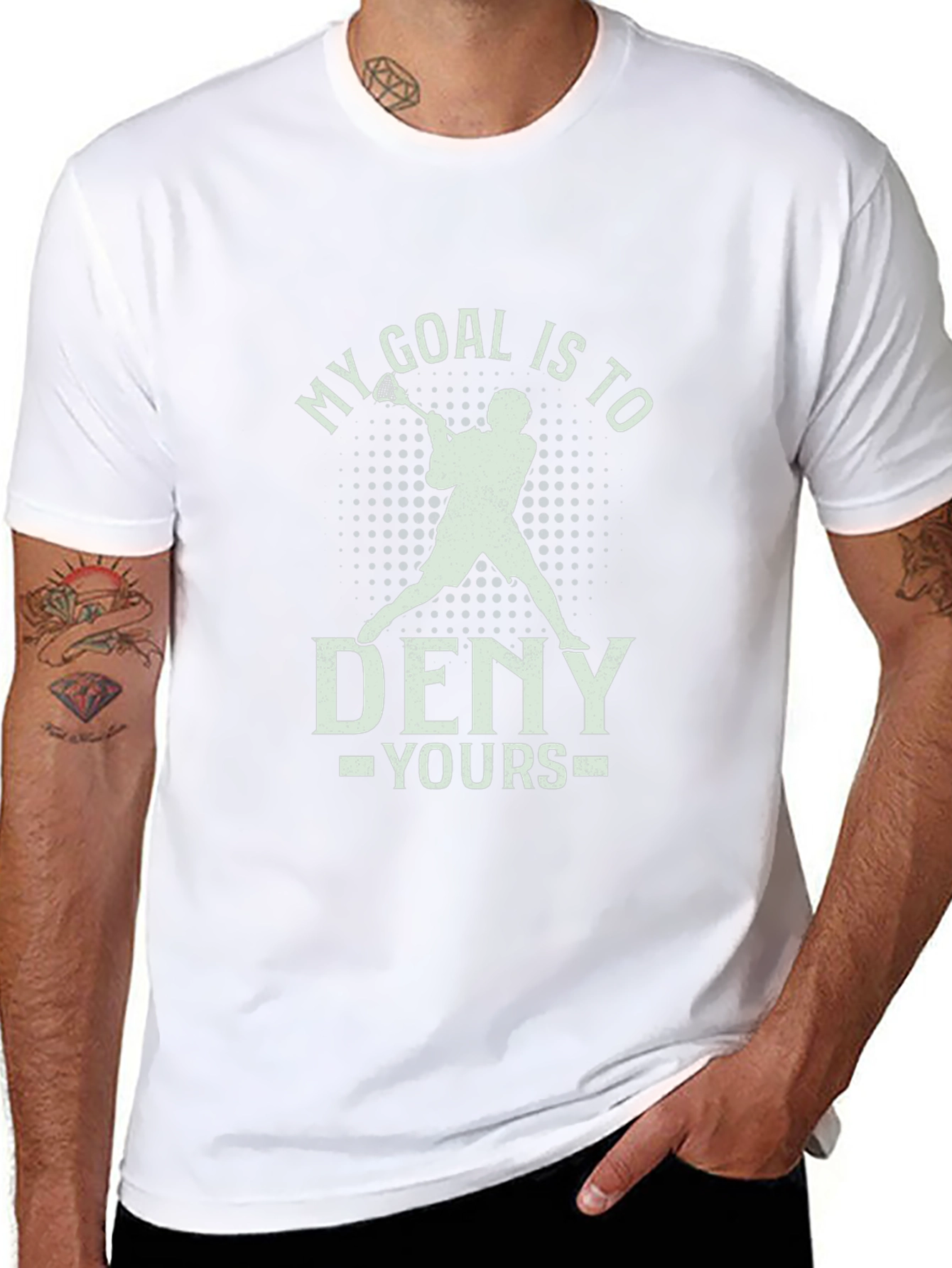 Lacrosse Goalie T-Shirt - My Goal is to Deny