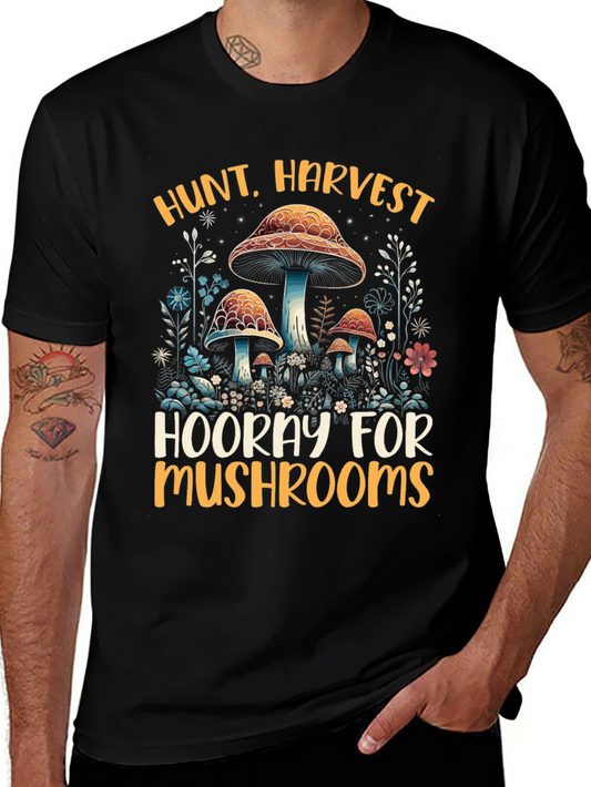 Hunt Harvest Mushrooms T-Shirt