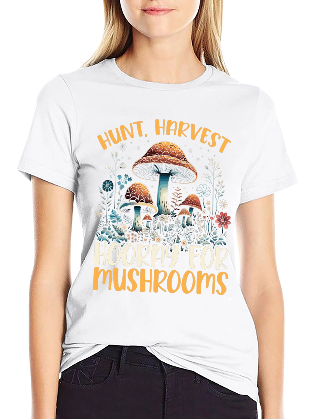 Hunt Harvest Mushrooms T-Shirt