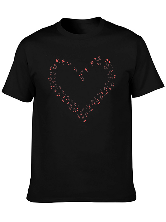 Music Note Heart T-Shirt
