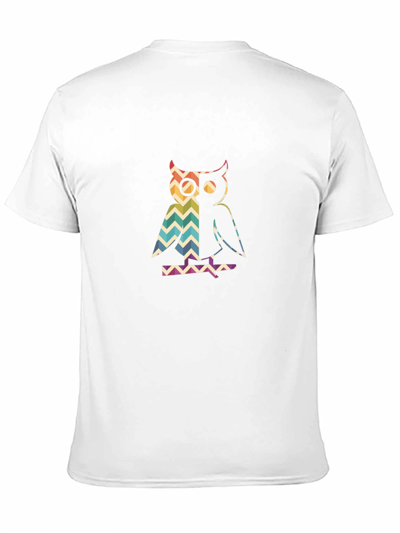 Retro Owl Graphic Tee - Mens Black T-Shirt