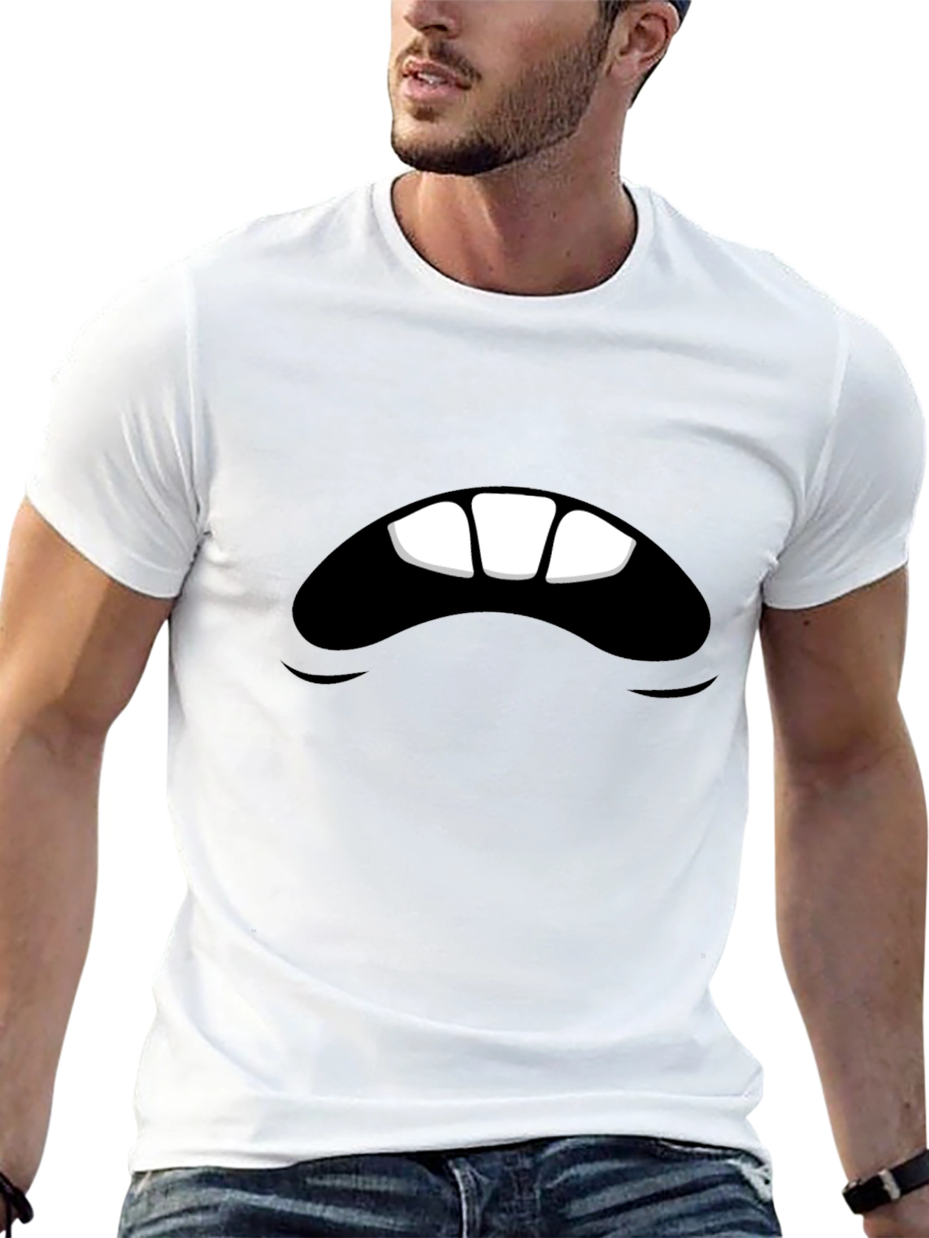Monster Mouth Black Graphic Tee