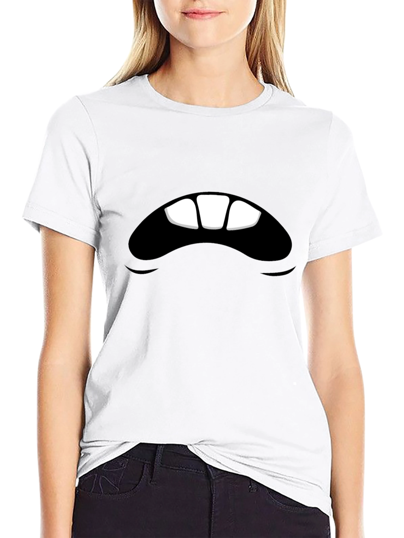 Monster Mouth Black Graphic Tee