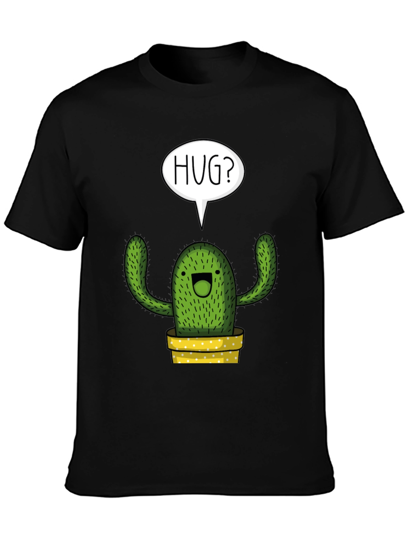 Hug Me Cactus Graphic Tee - Soft Cotton Blend