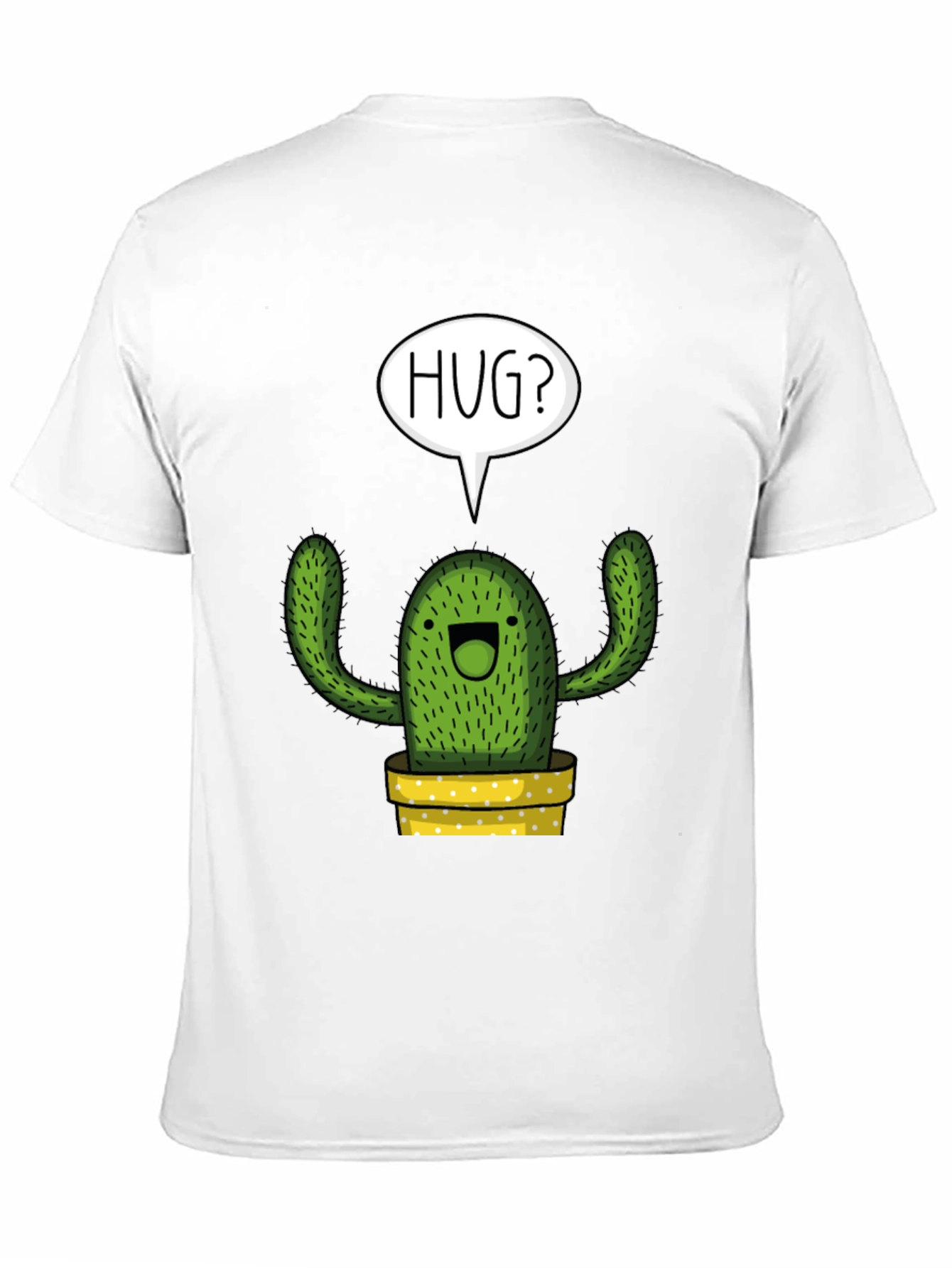 Hug Me Cactus Graphic Tee - Soft Cotton Blend