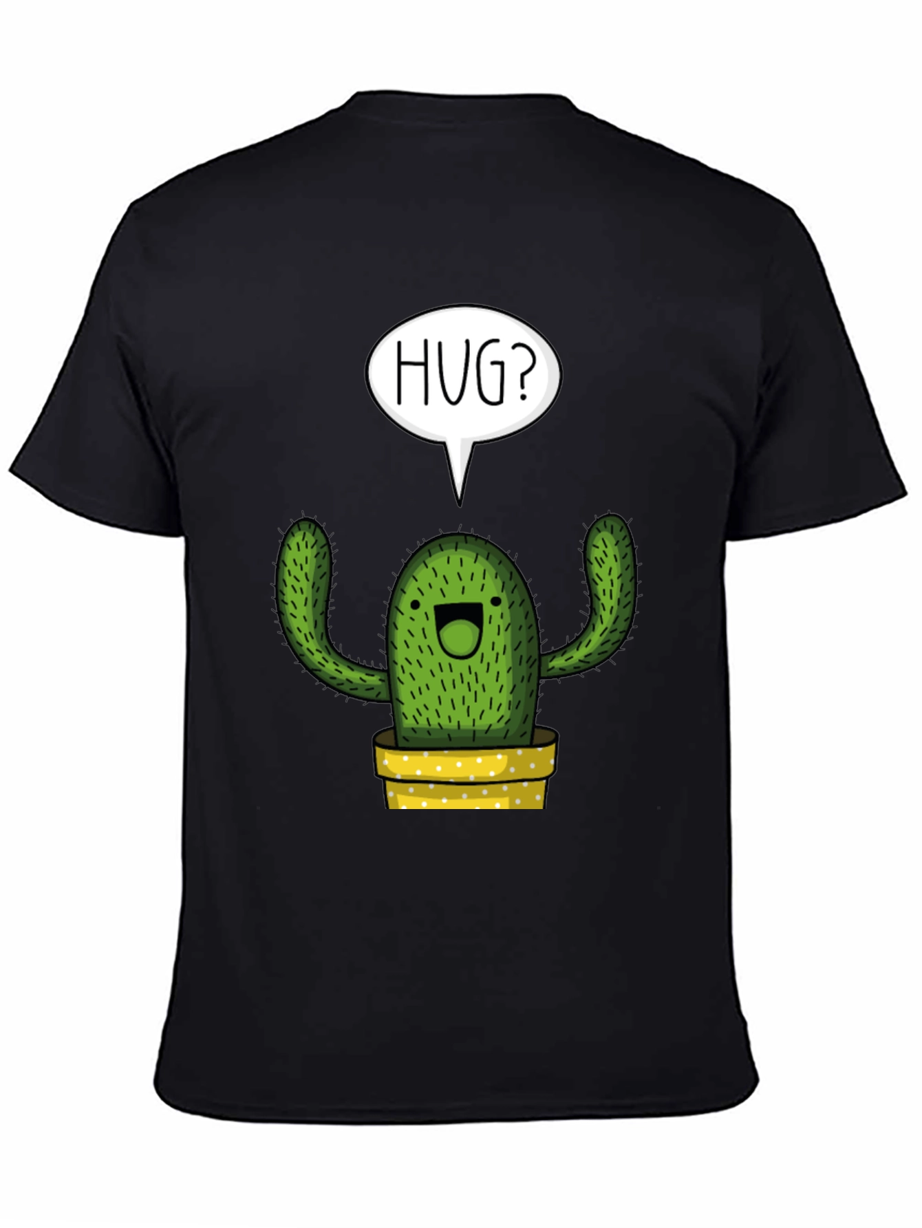Hug Me Cactus Graphic Tee - Soft Cotton Blend