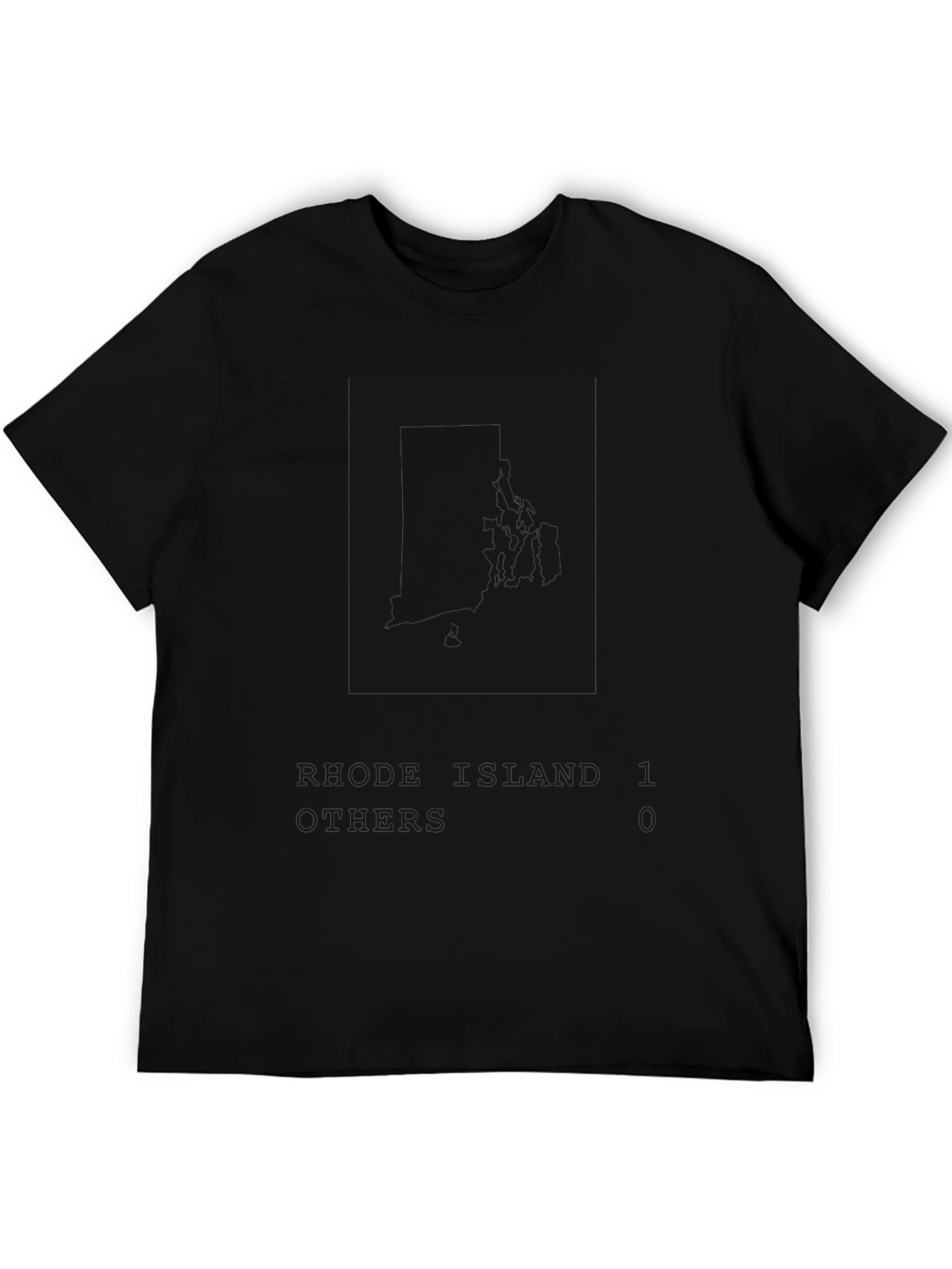 Black Graphic T-Shirt - River Land 10 Print