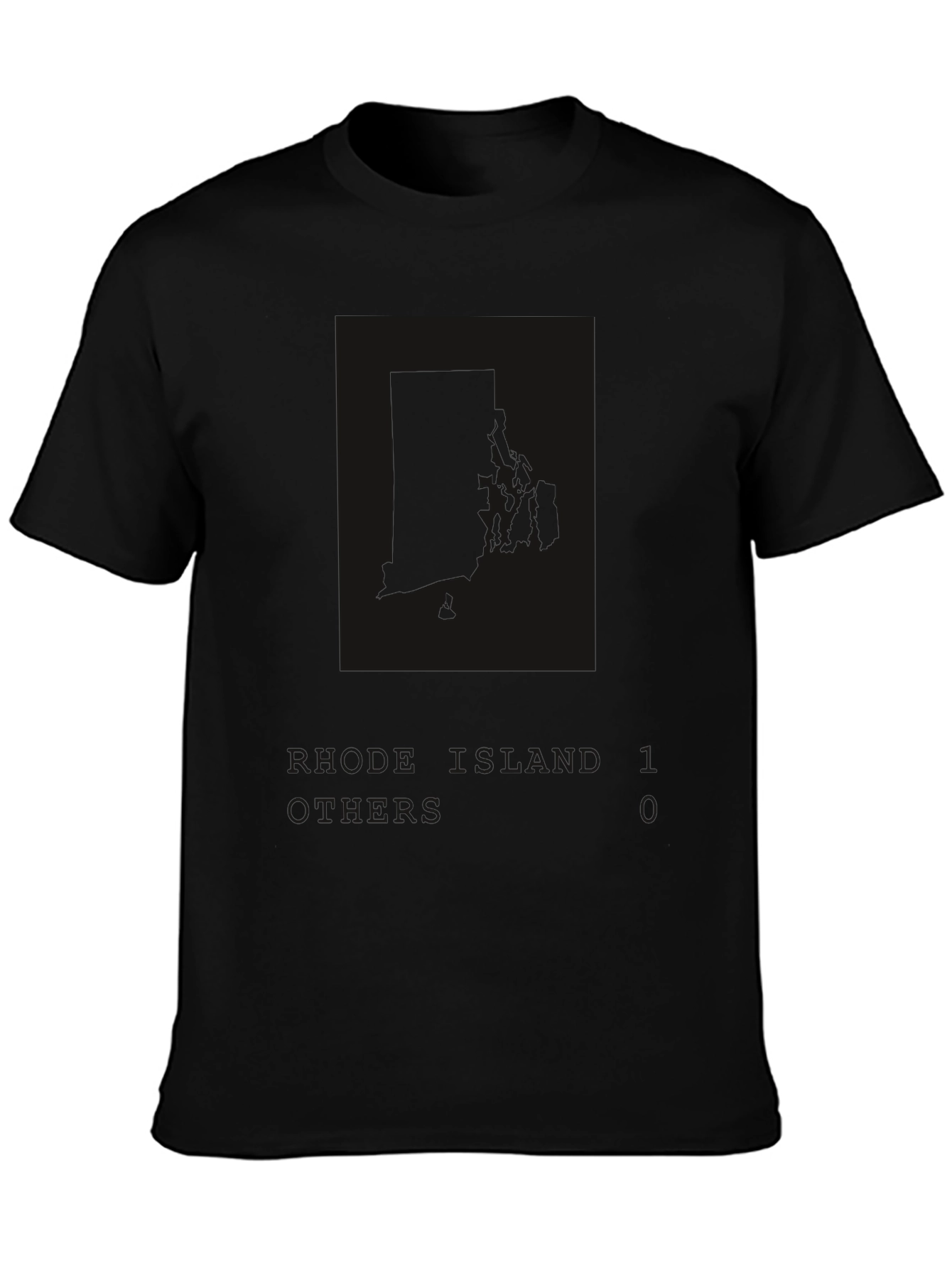 Black Graphic T-Shirt - River Land 10 Print