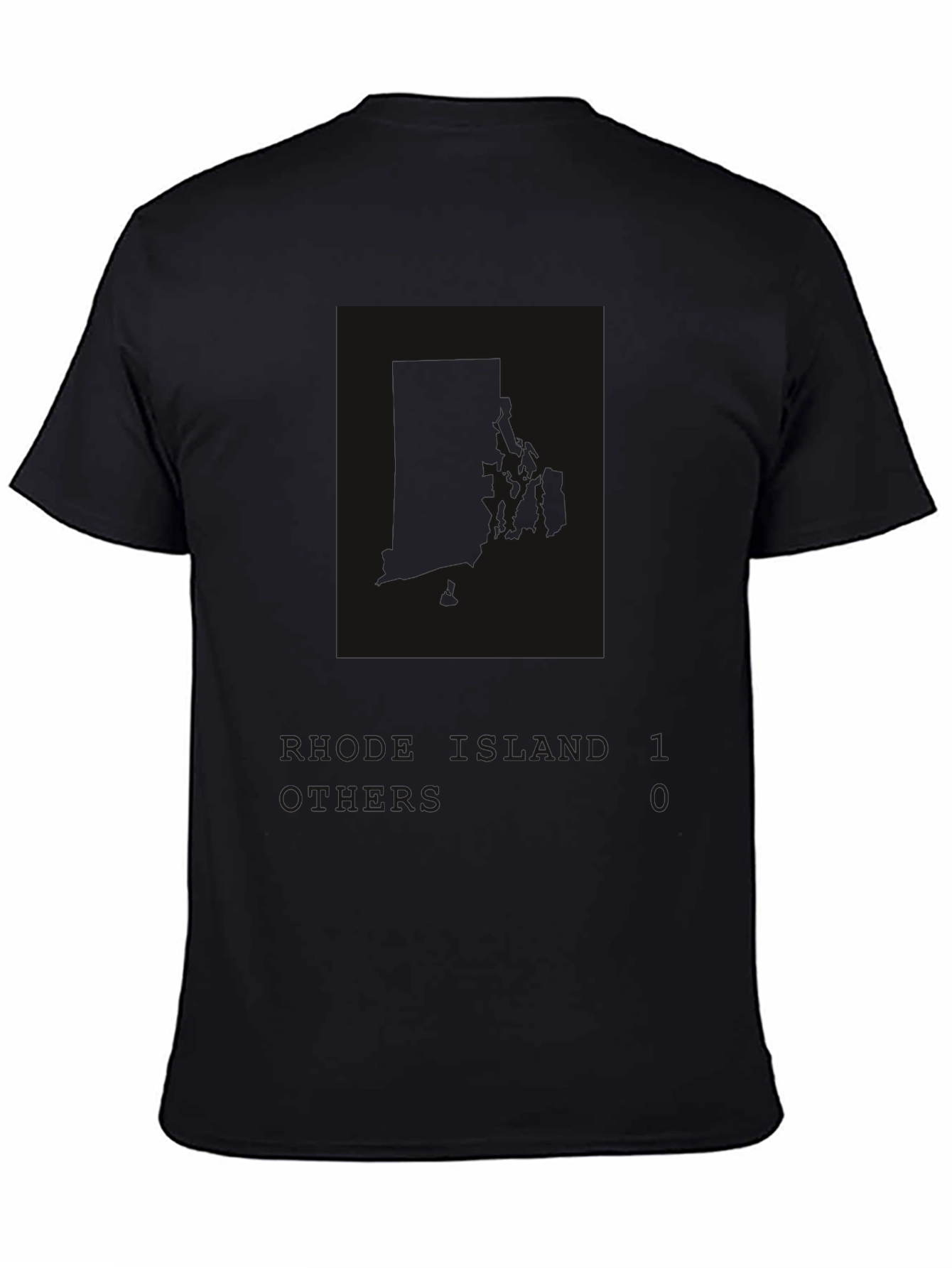 Black Graphic T-Shirt - River Land 10 Print