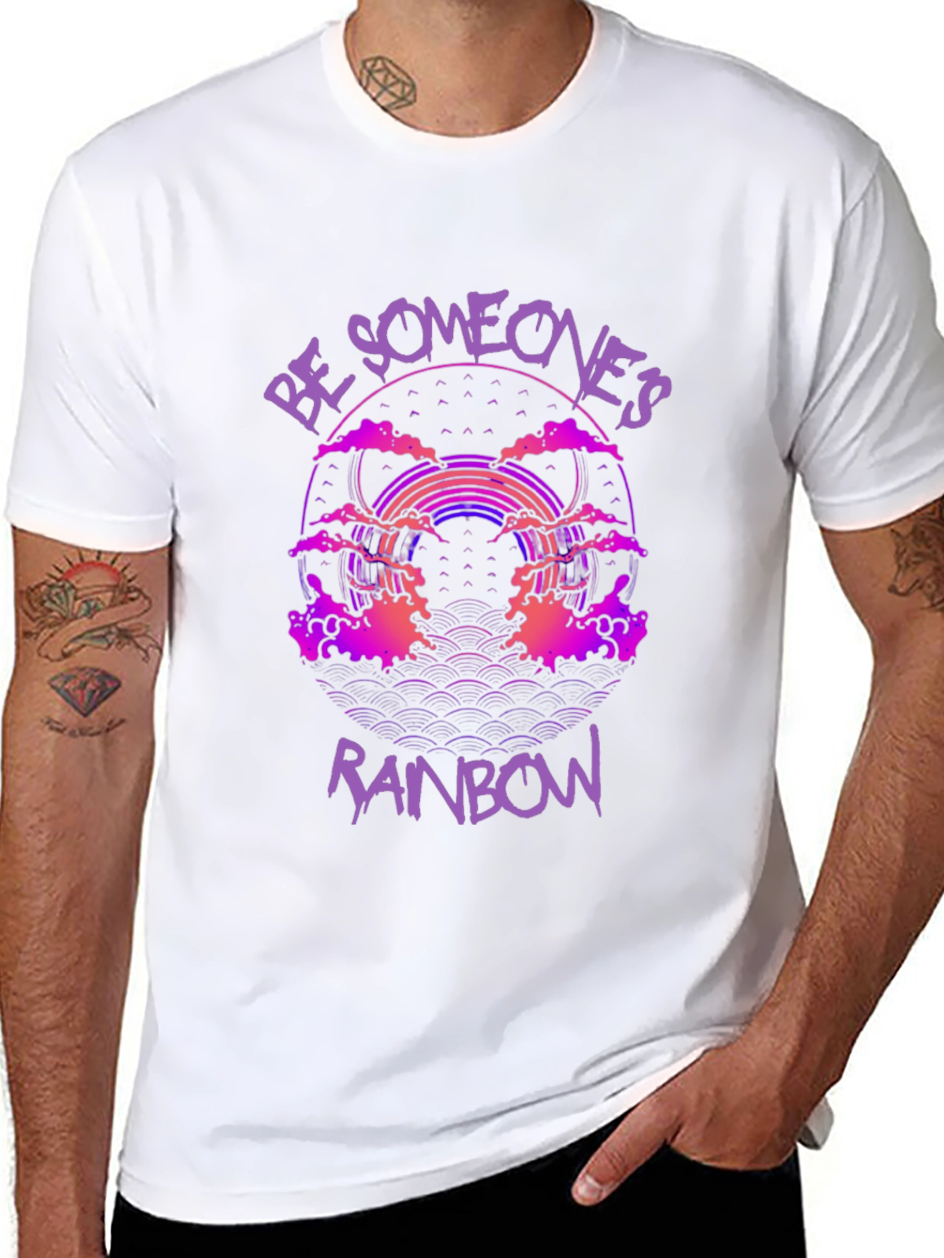 Be Someones Rainbow Graphic T-Shirt