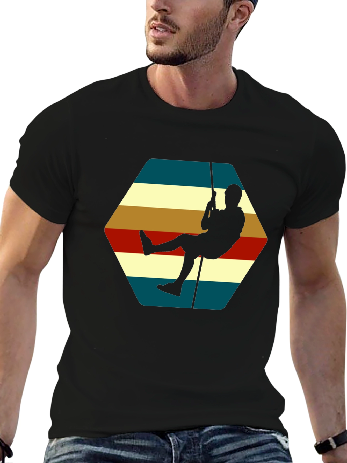 Retro Rock Climber T-Shirt