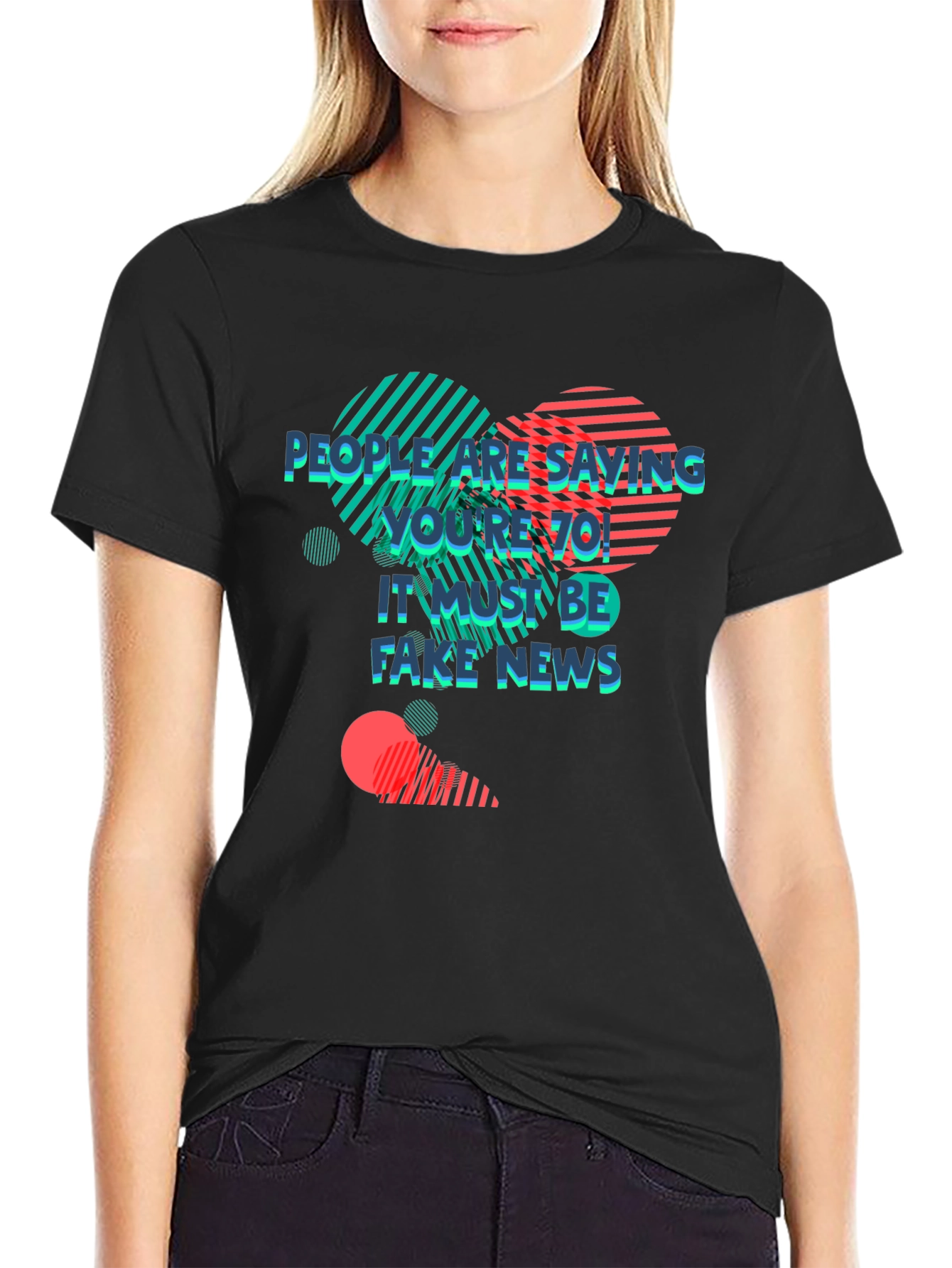 Retro Youre 70! Fake News Graphic Tee