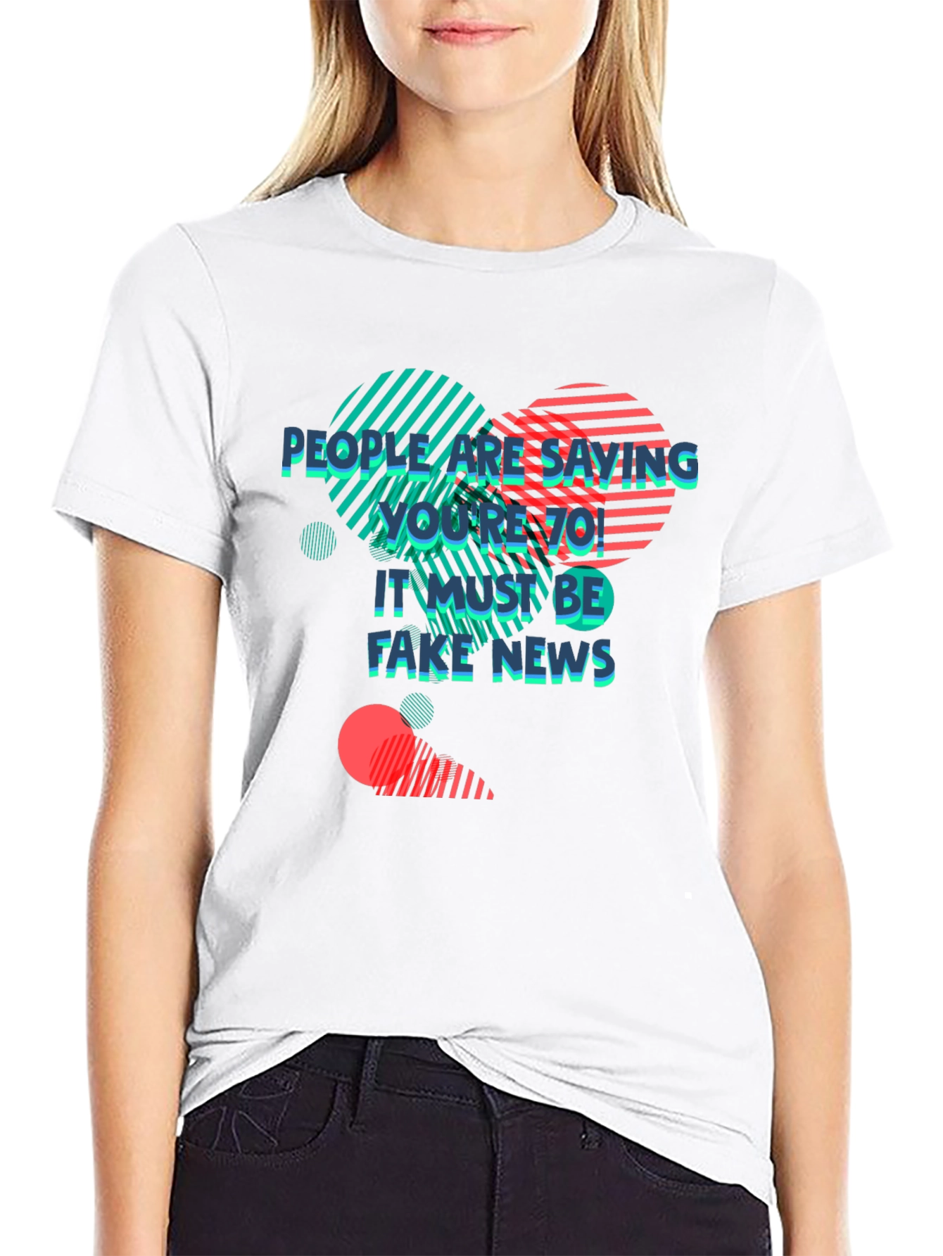 Retro Youre 70! Fake News Graphic Tee