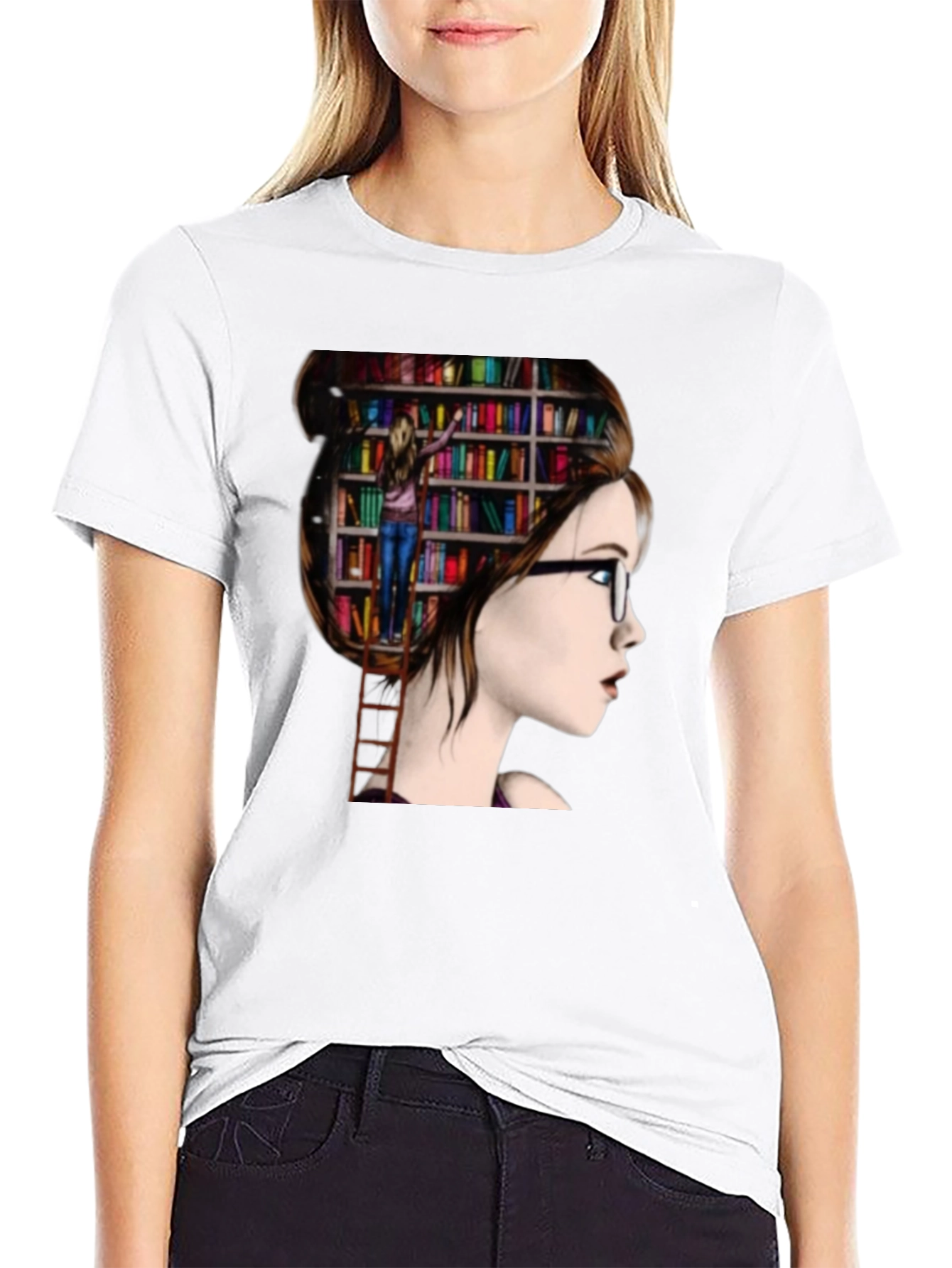 Book Lover T-Shirt - Reading on My Mind