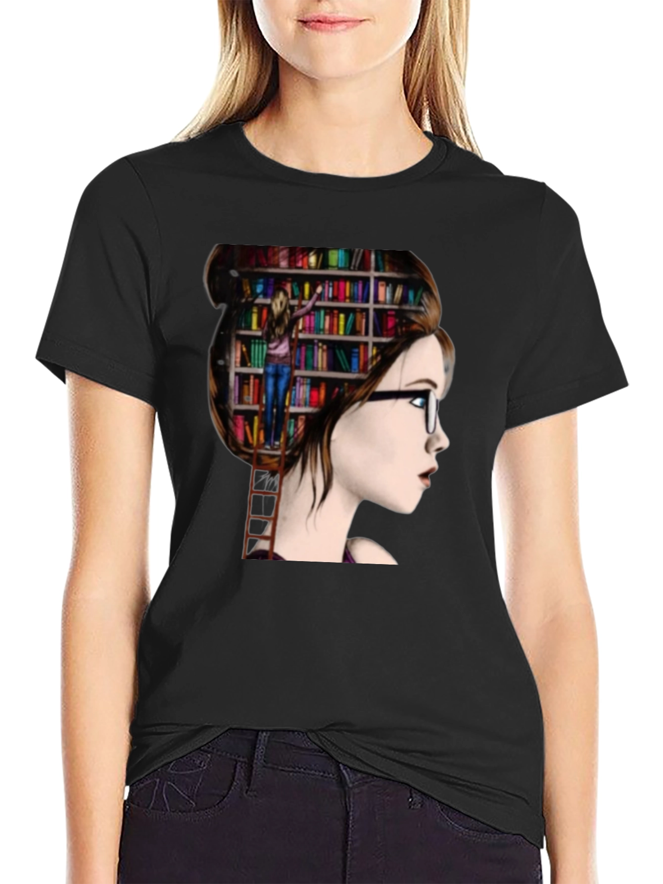 Book Lover T-Shirt - Reading on My Mind