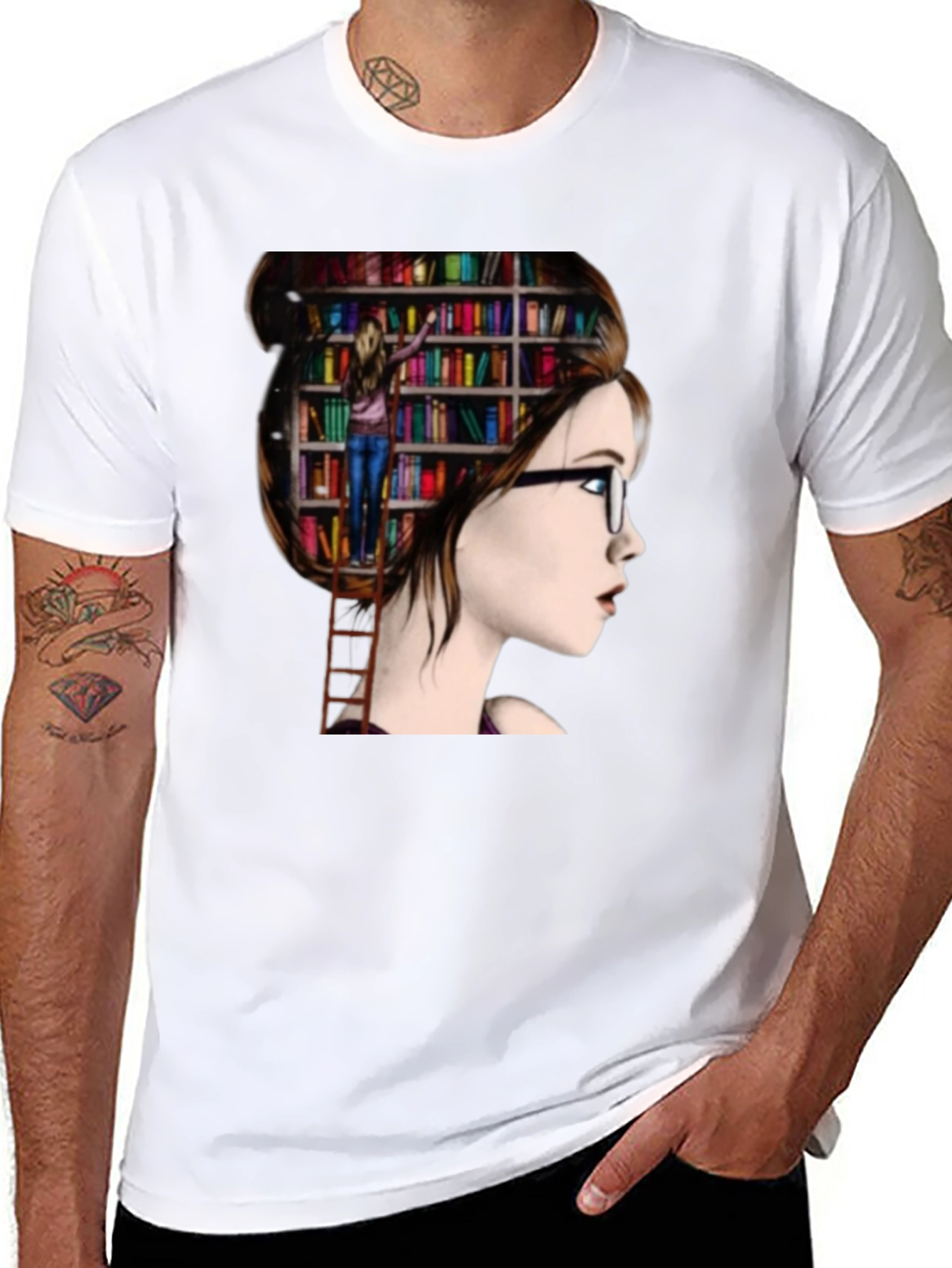Book Lover T-Shirt - Reading on My Mind