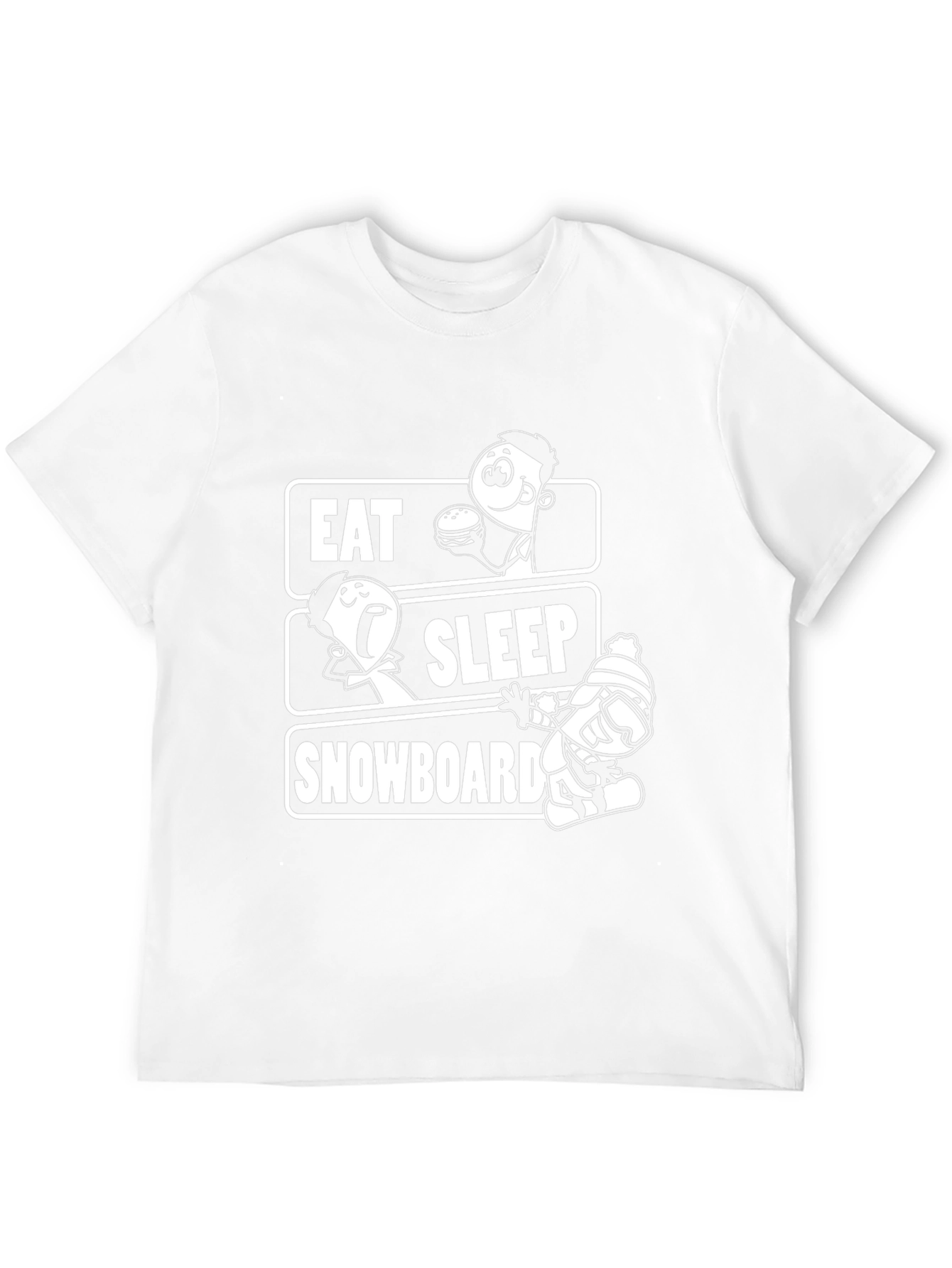 Eat Sleep Snowboard Graphic Tee