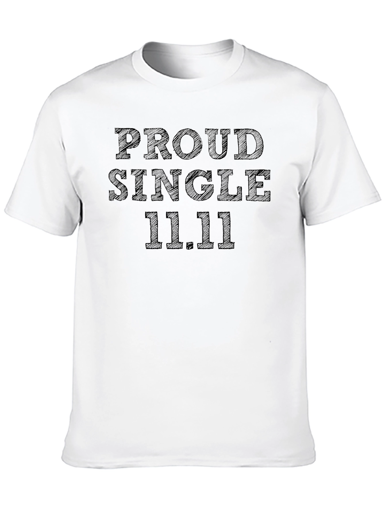 Proud Single 11.11 Black Graphic Tee