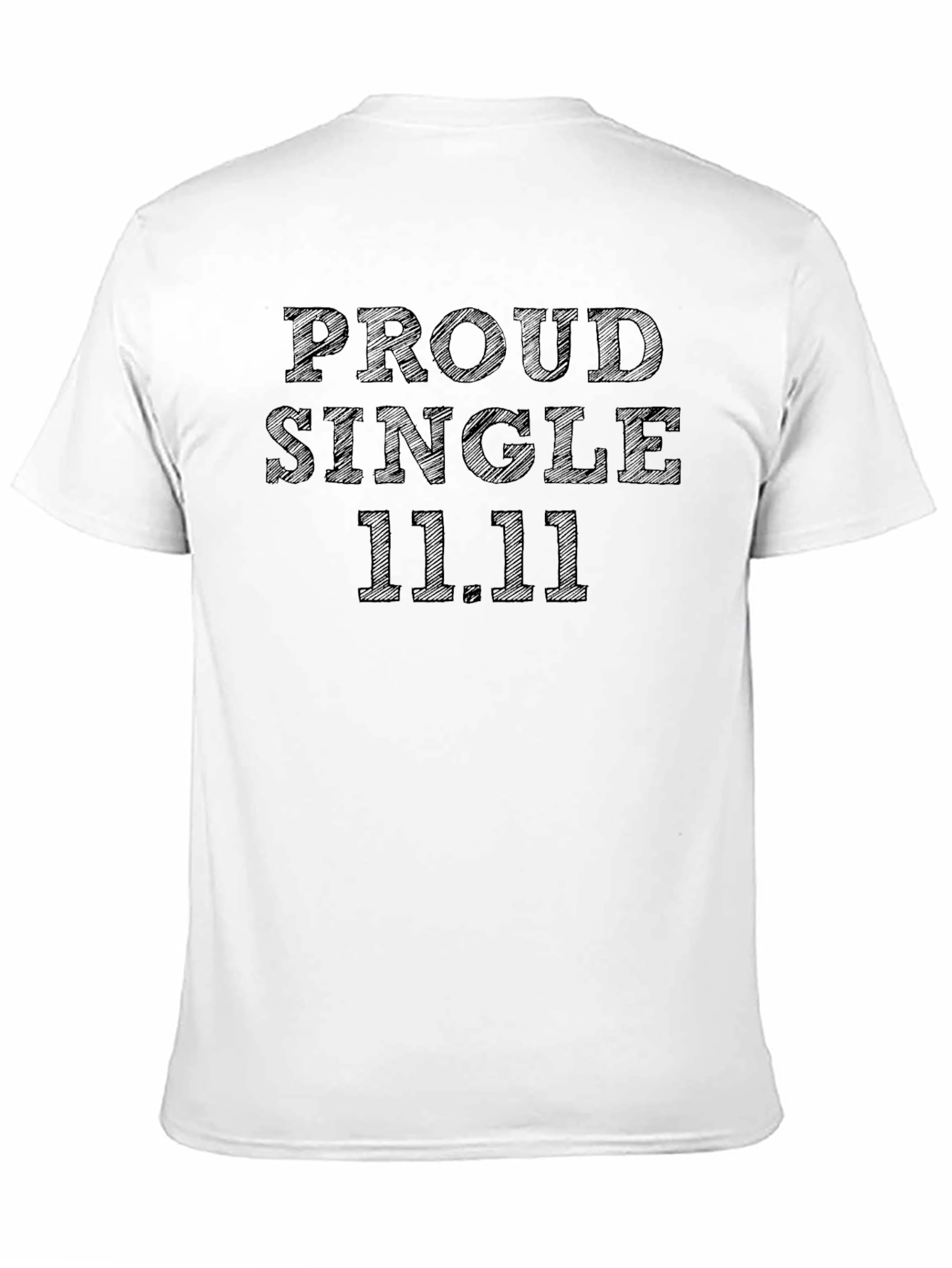 Proud Single 11.11 Black Graphic Tee