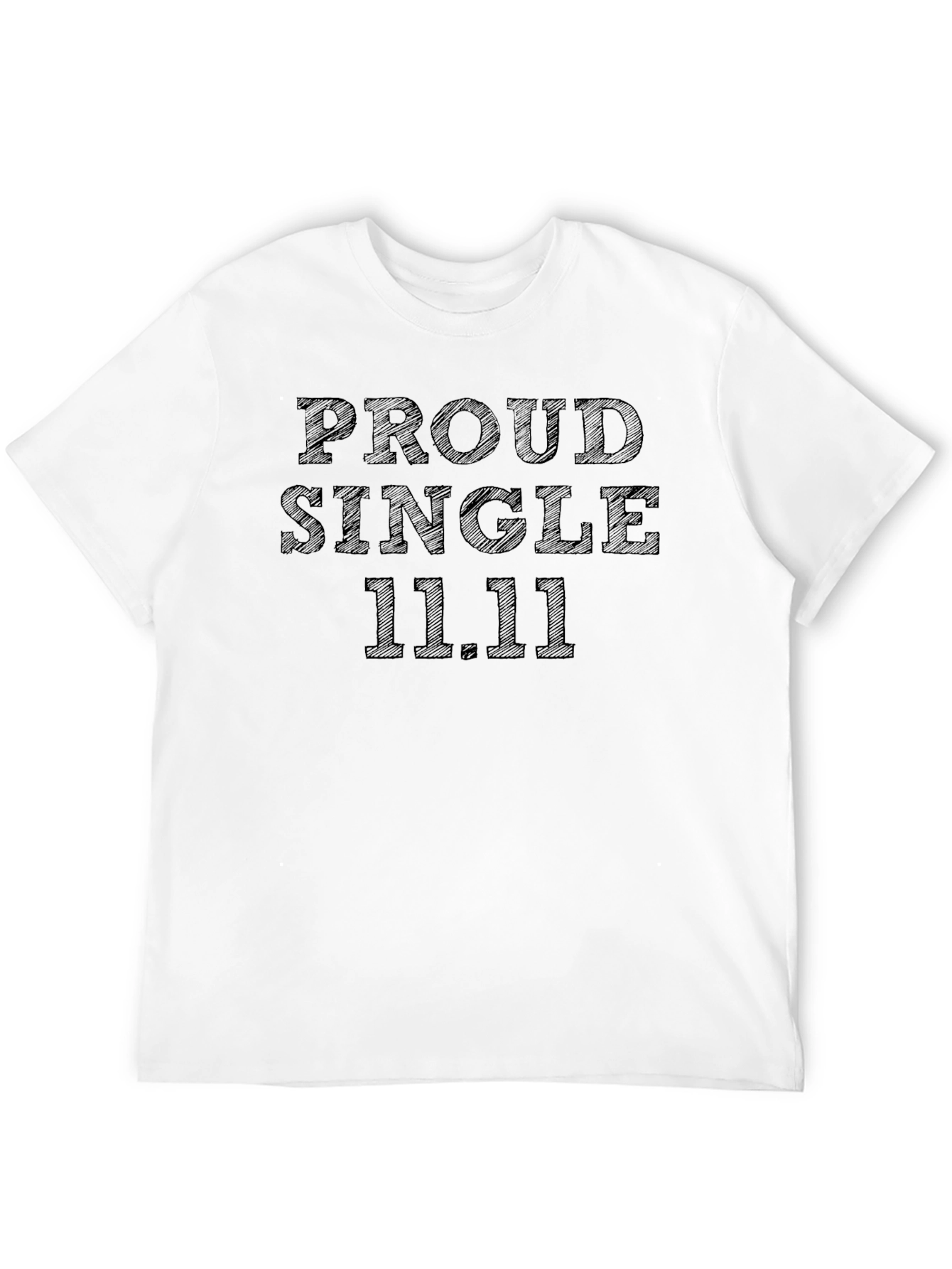 Proud Single 11.11 Black Graphic Tee