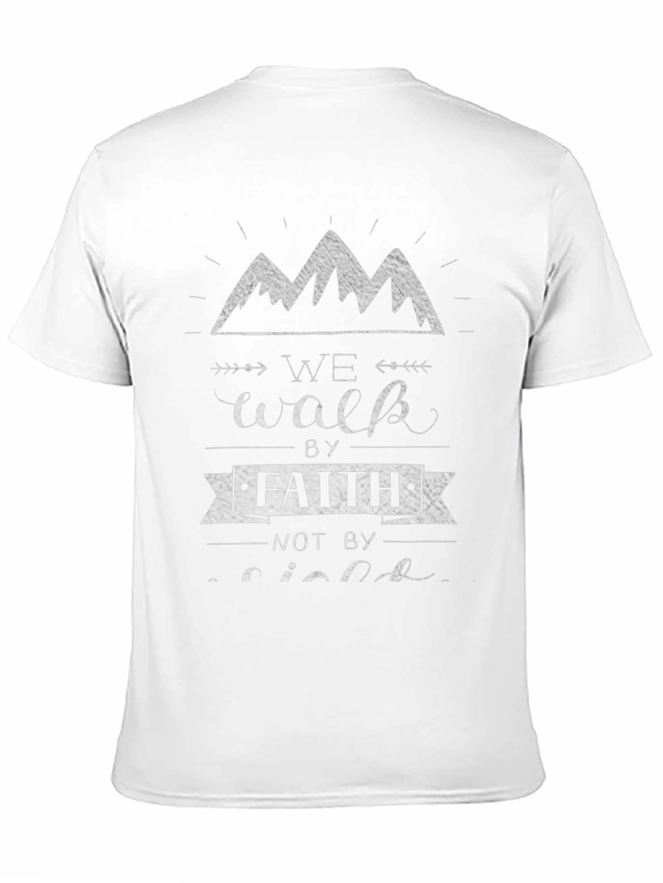 Faith Mountain Graphic T-Shirt - Inspirational Design