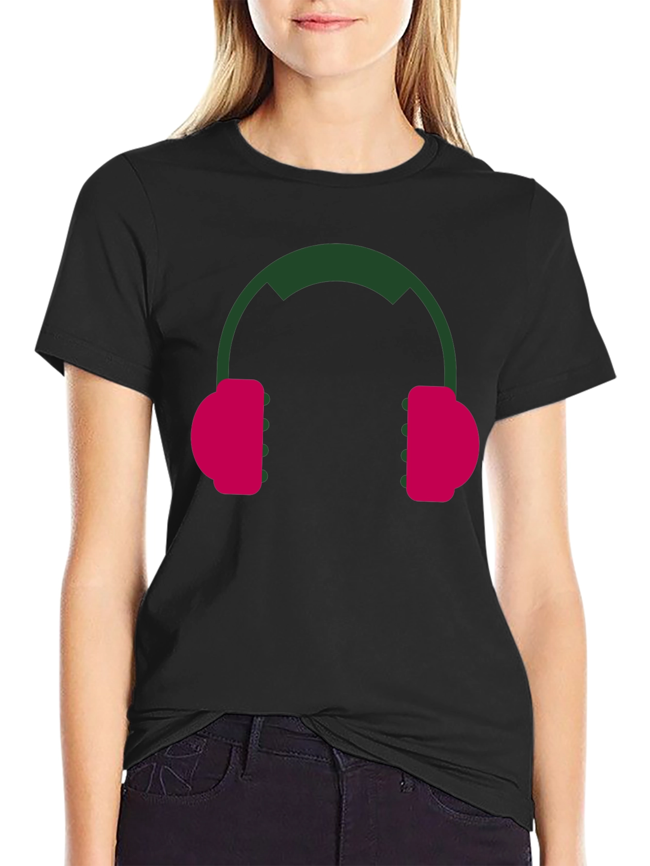 Modern Headphone Graphic Tee - Stylish & Unique