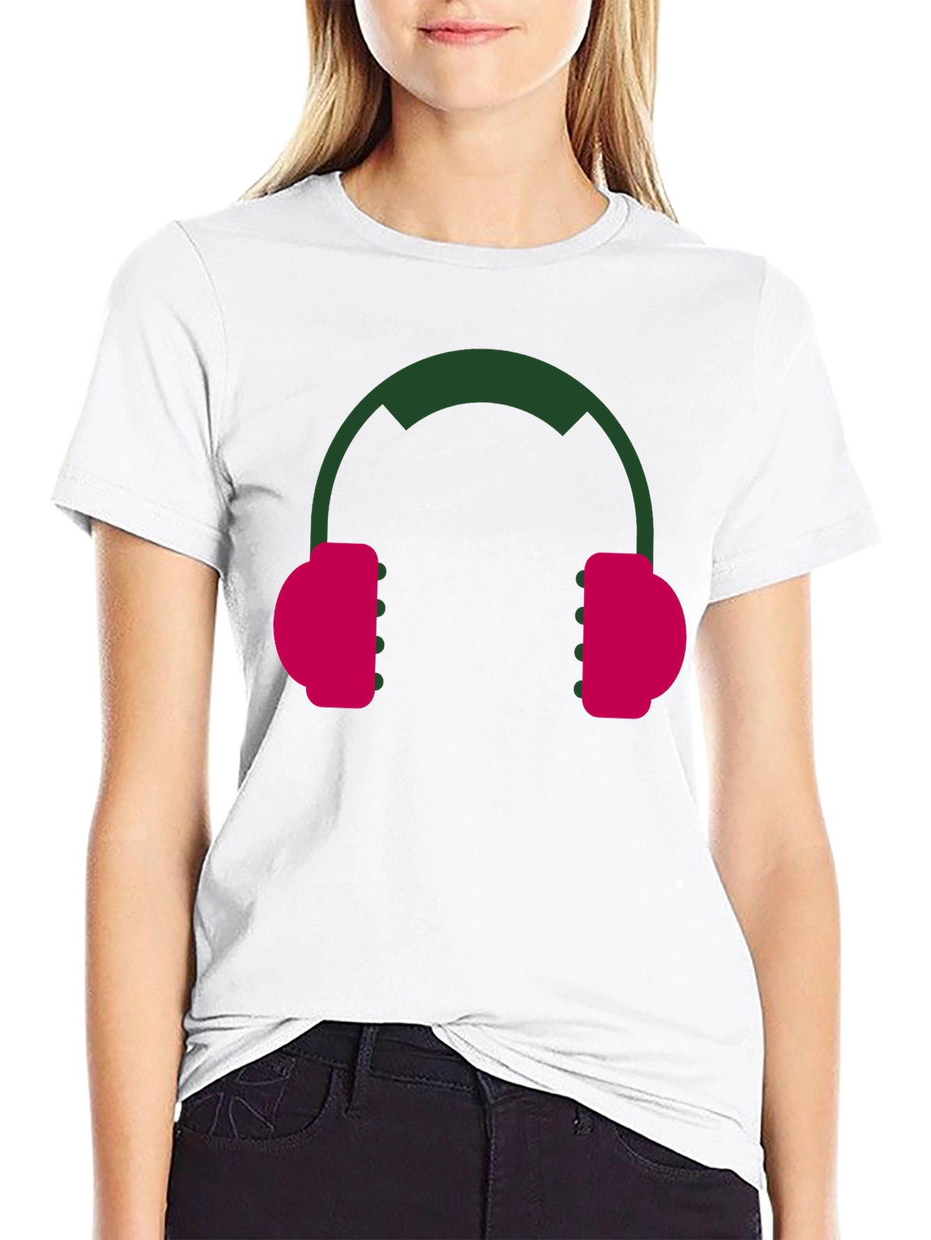 Modern Headphone Graphic Tee - Stylish & Unique