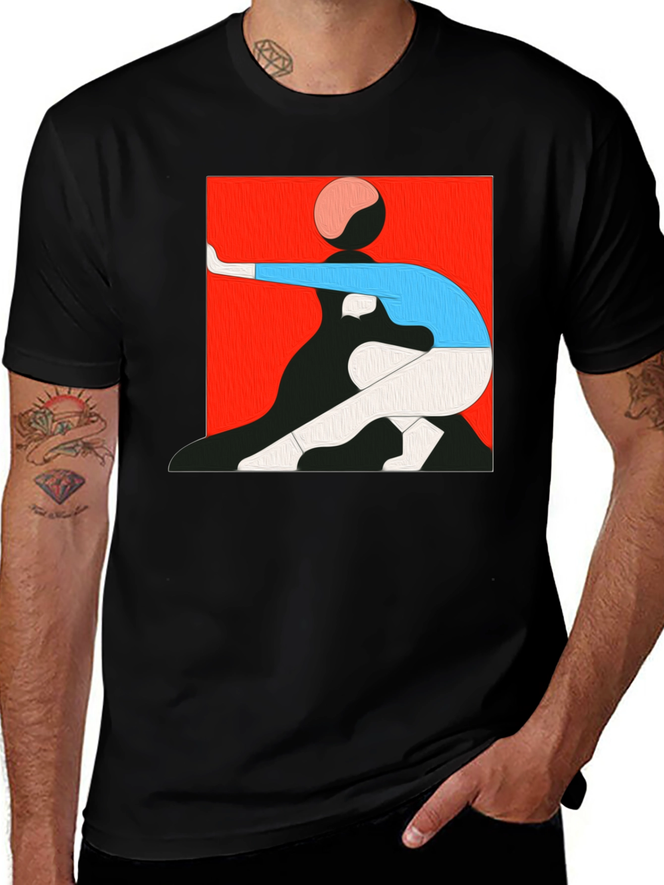 Abstract Graphic Tee - Modern Art Shirt