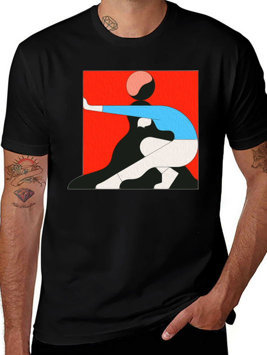 Abstract Graphic Tee - Modern Art Shirt