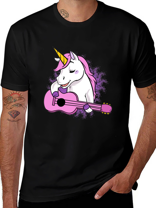 Unicorn Guitar T-Shirt - Cute Graphic Tee