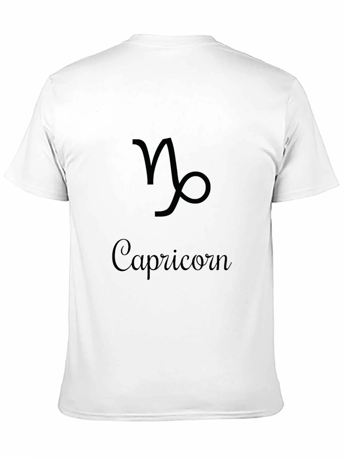 Capricorn Zodiac Sign Black T-Shirt