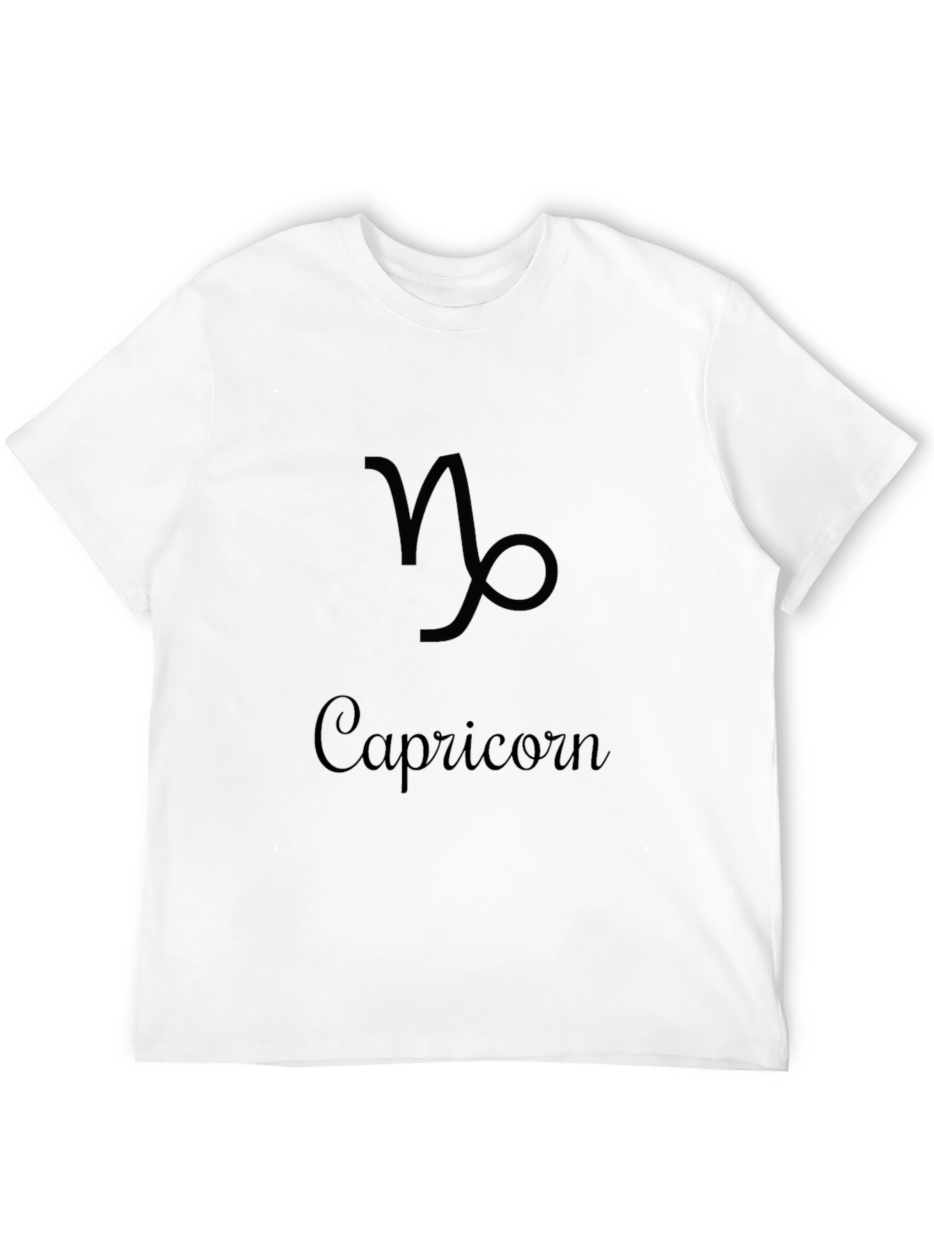 Capricorn Zodiac Sign Black T-Shirt