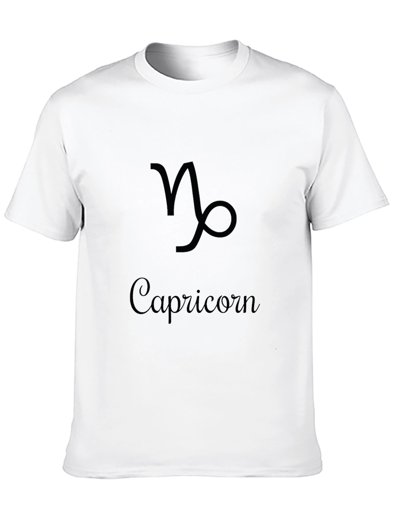 Capricorn Zodiac Sign Black T-Shirt