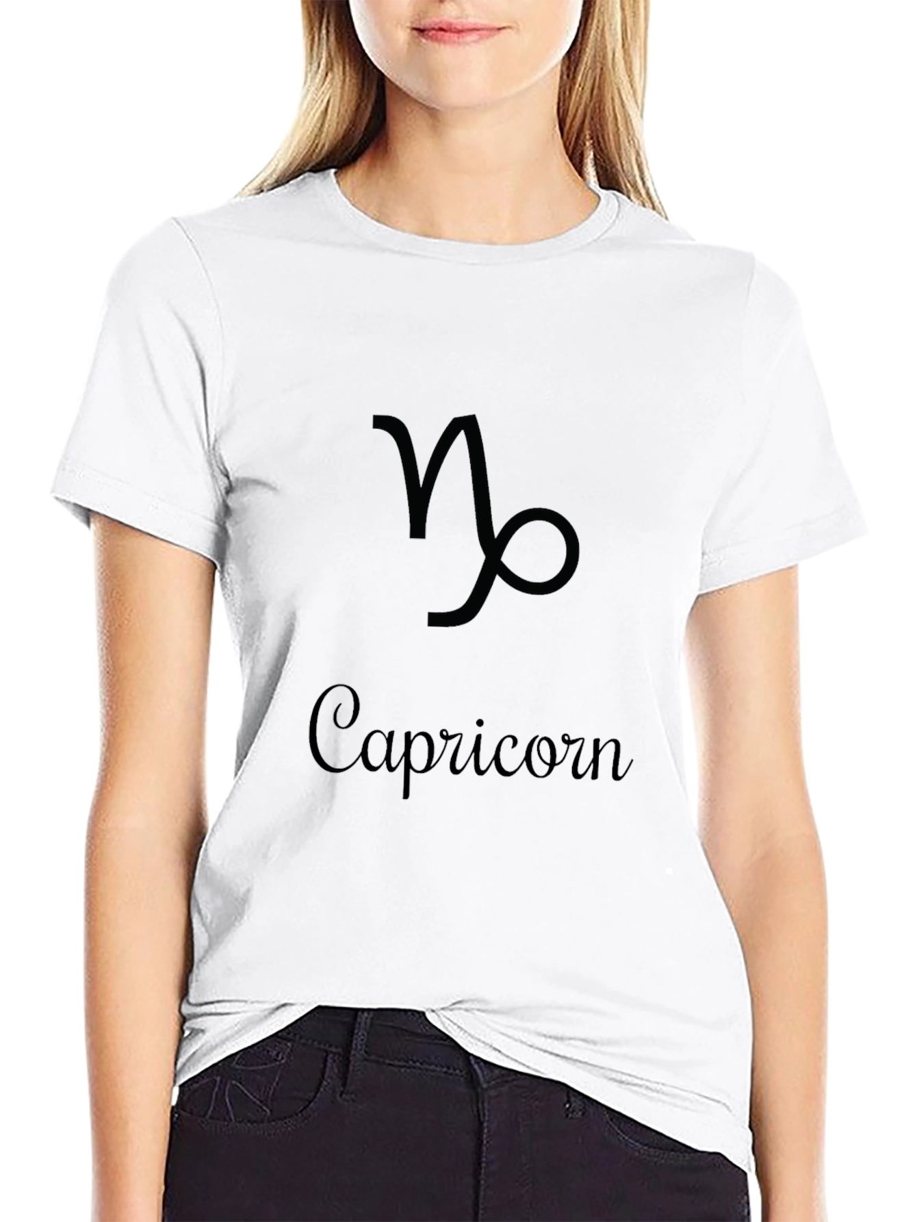 Capricorn Zodiac Sign Black T-Shirt
