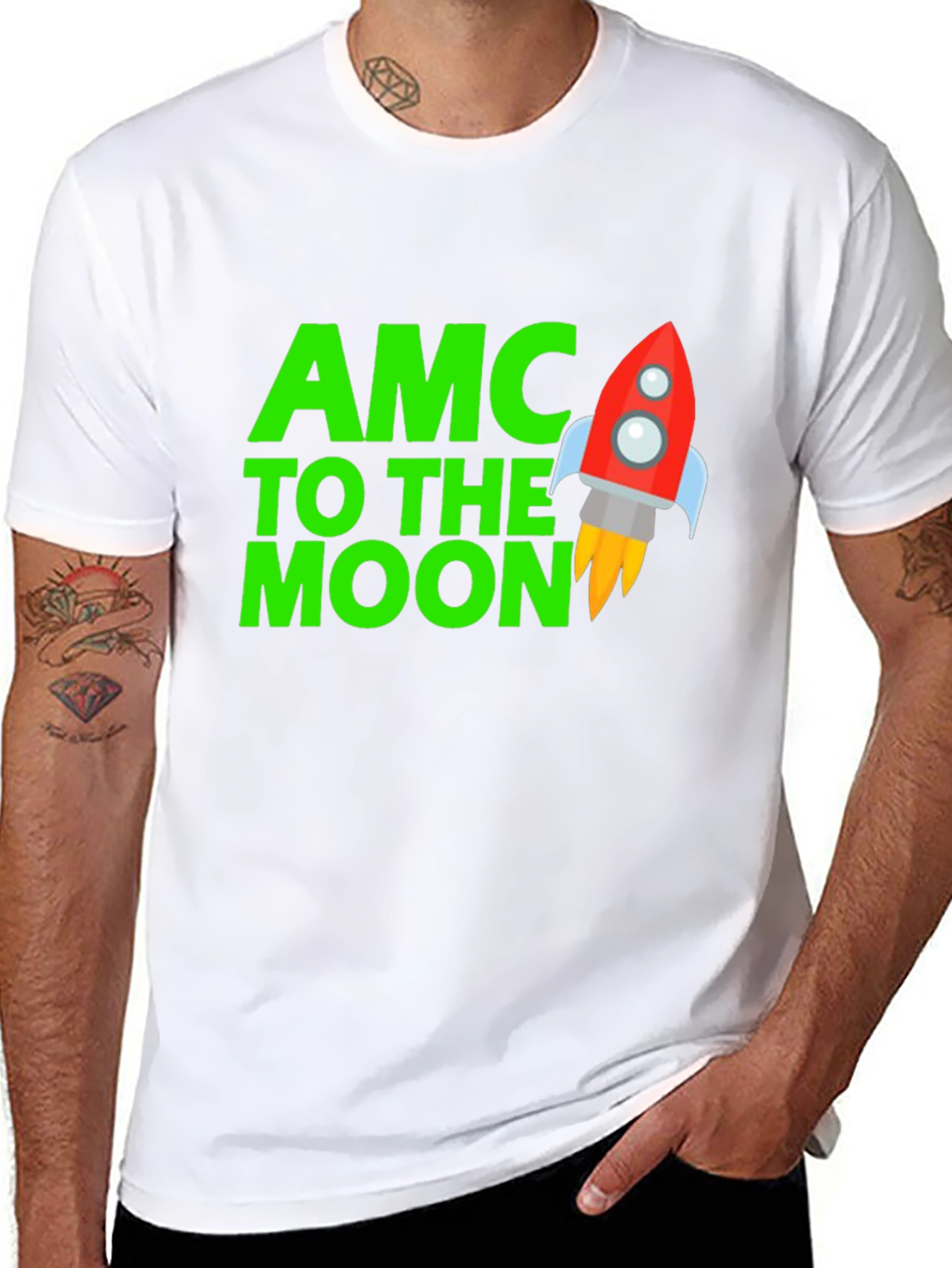 AMC To The Moon Black T-Shirt