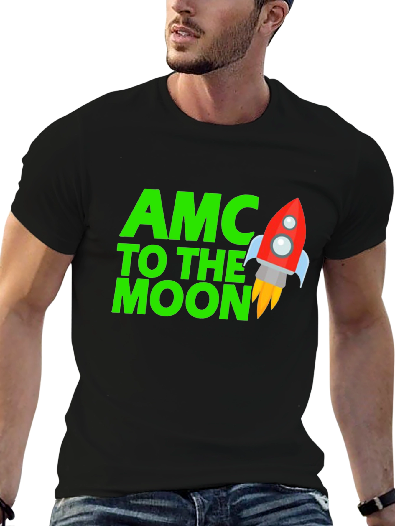 AMC To The Moon Black T-Shirt