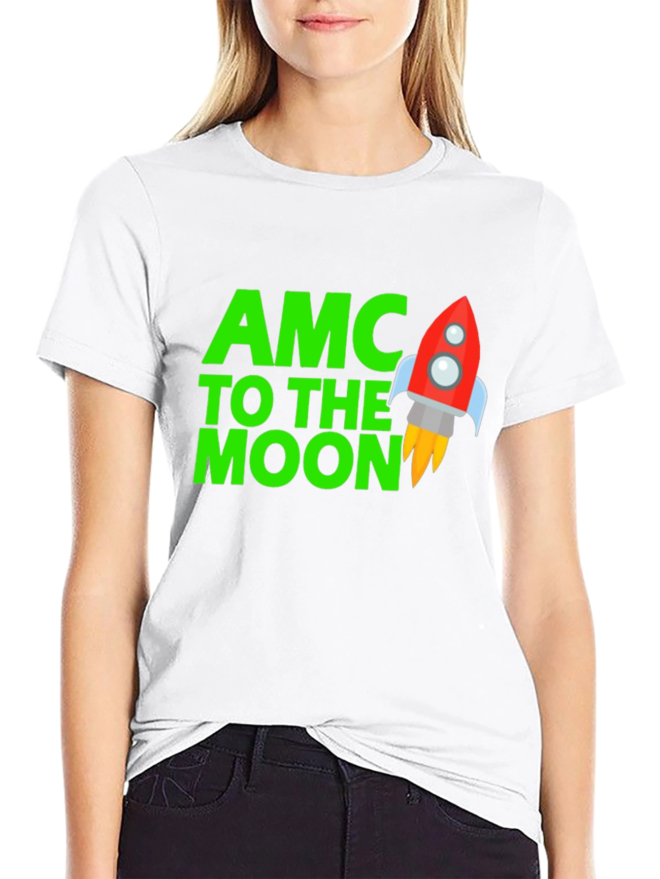 AMC To The Moon Black T-Shirt