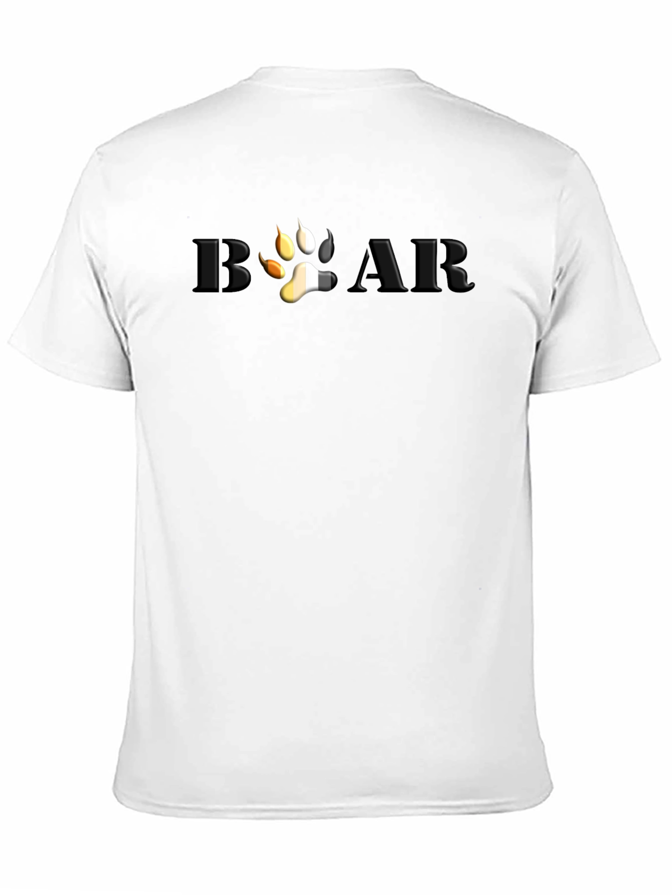 Bear Pride T-Shirt - Embossed Paw Print Design
