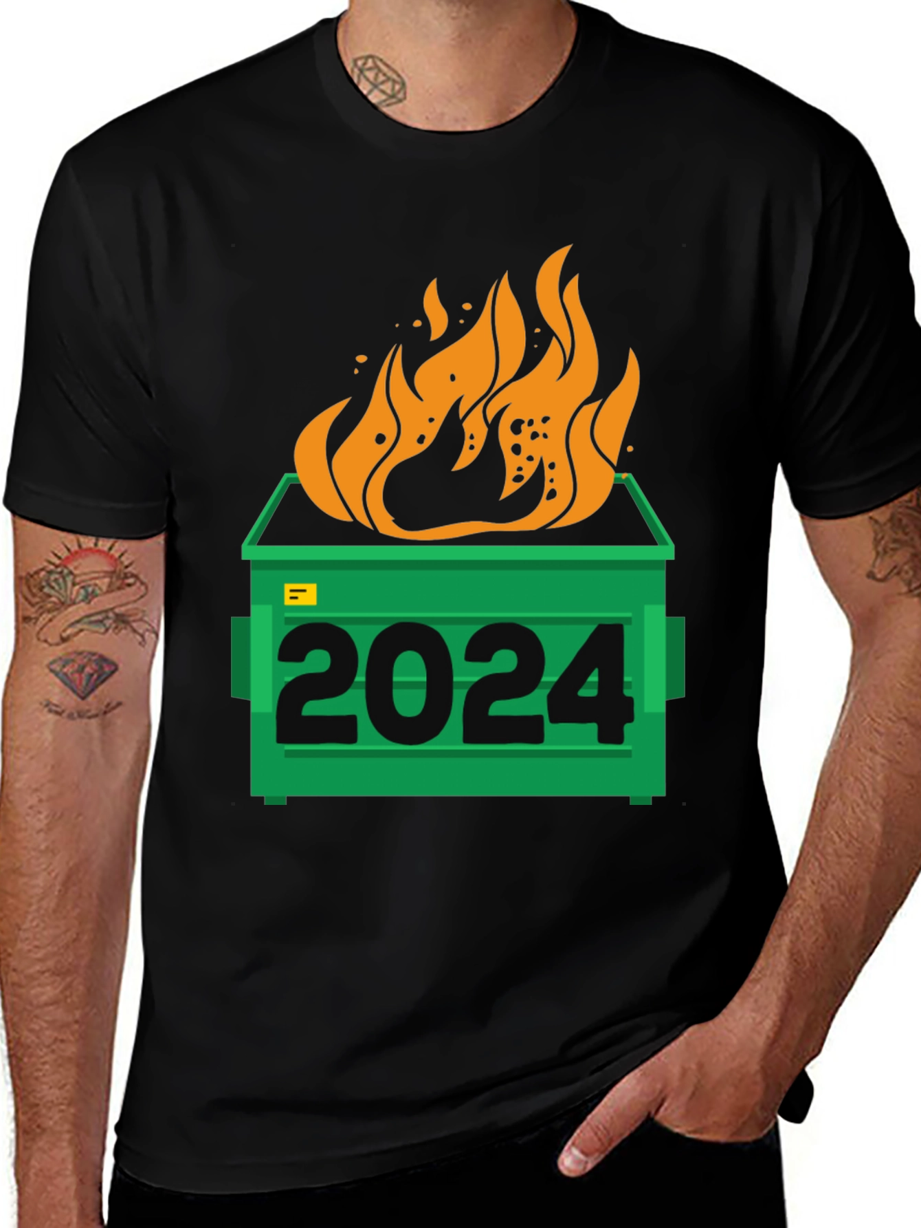 2024 Dumpster Fire Graphic Tee