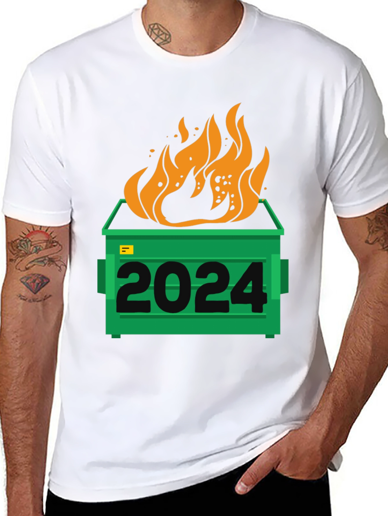 2024 Dumpster Fire Graphic Tee