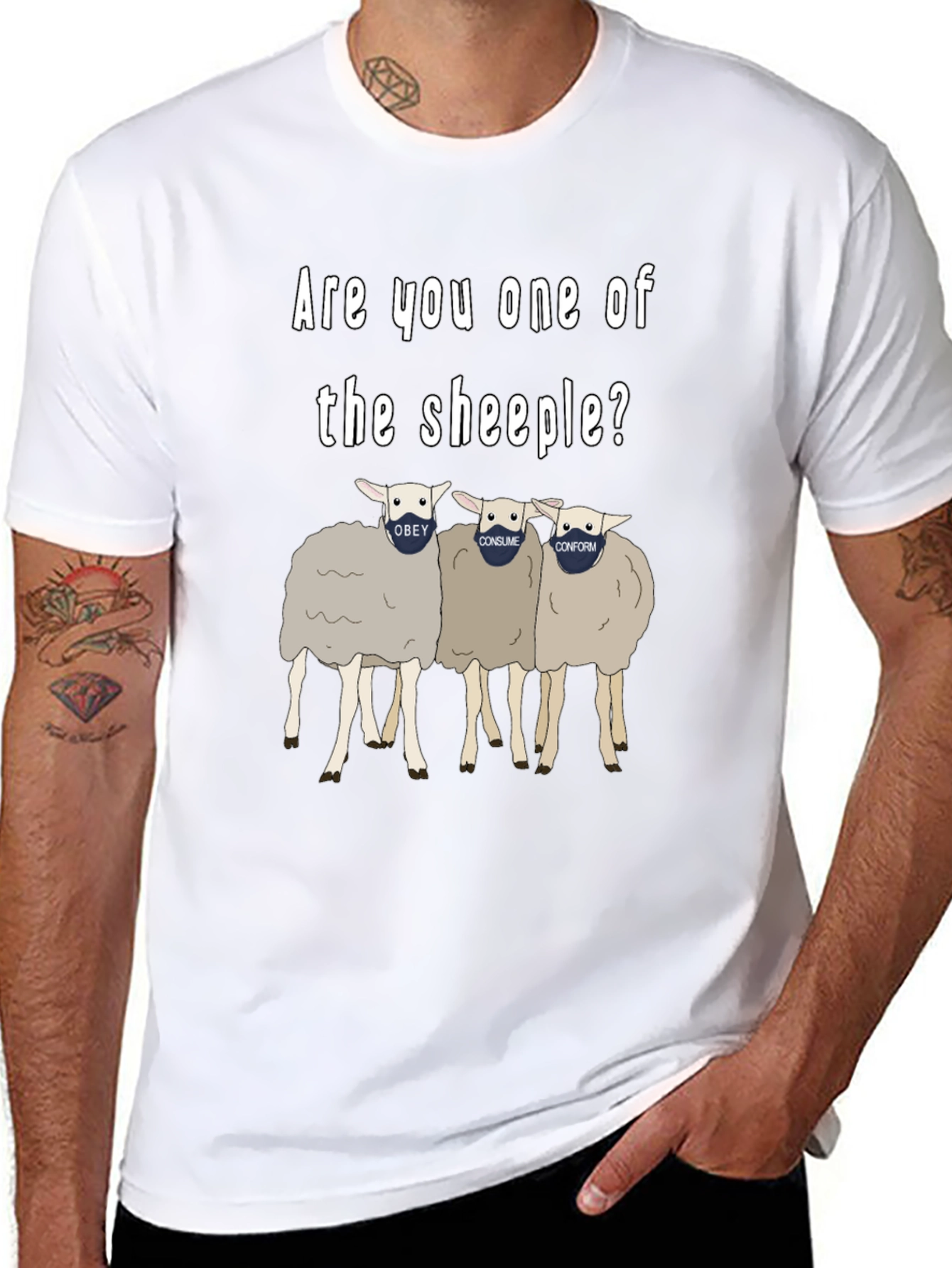 Sheeple T-Shirt - Funny Political Statement Tee