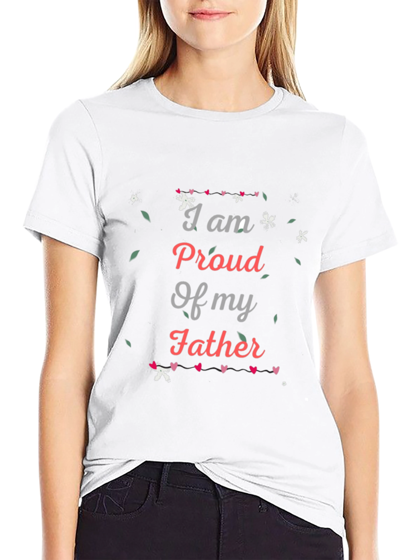 Proud Father Black T-Shirt