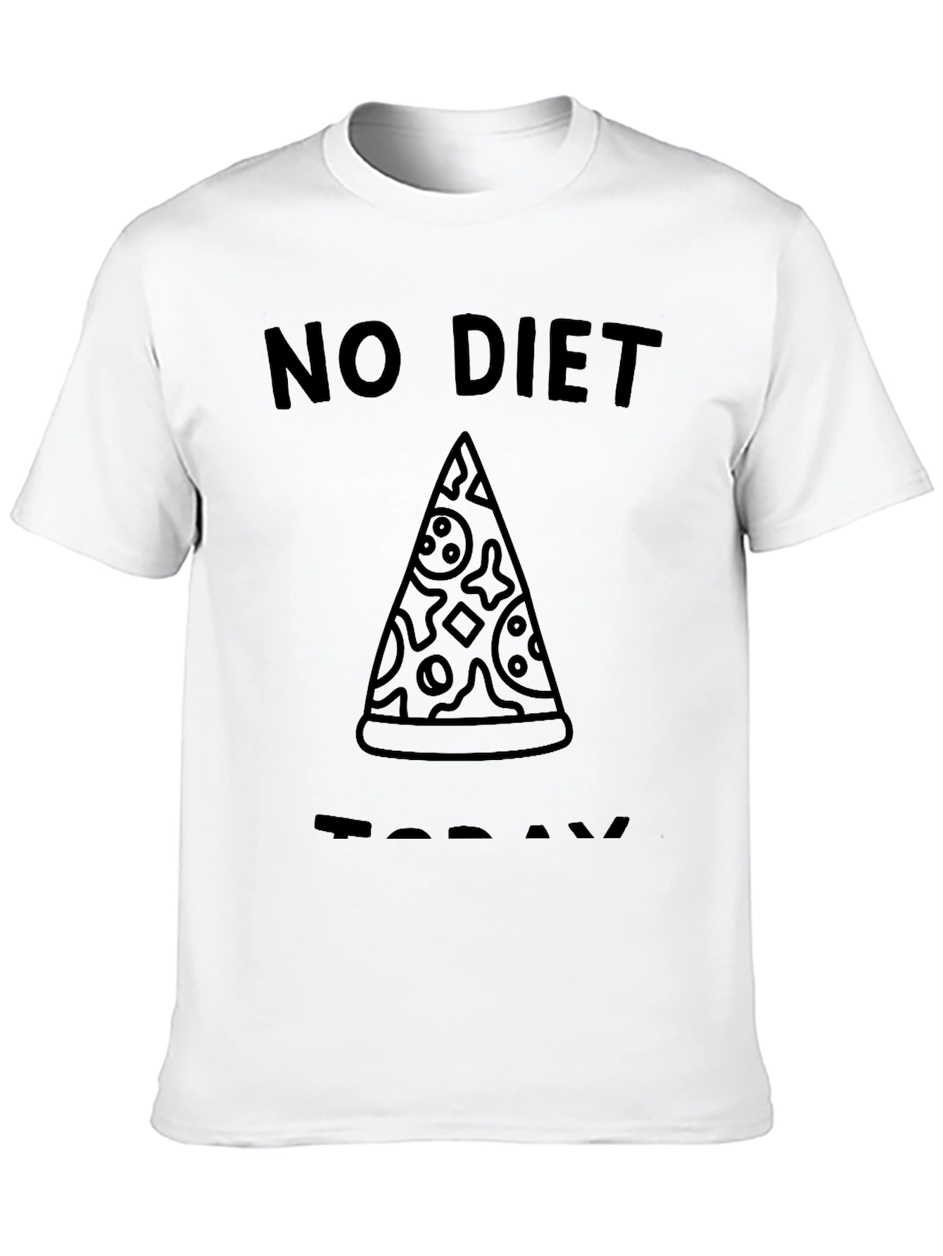 No Diet Today Pizza T-Shirt - Funny Foodie Tee