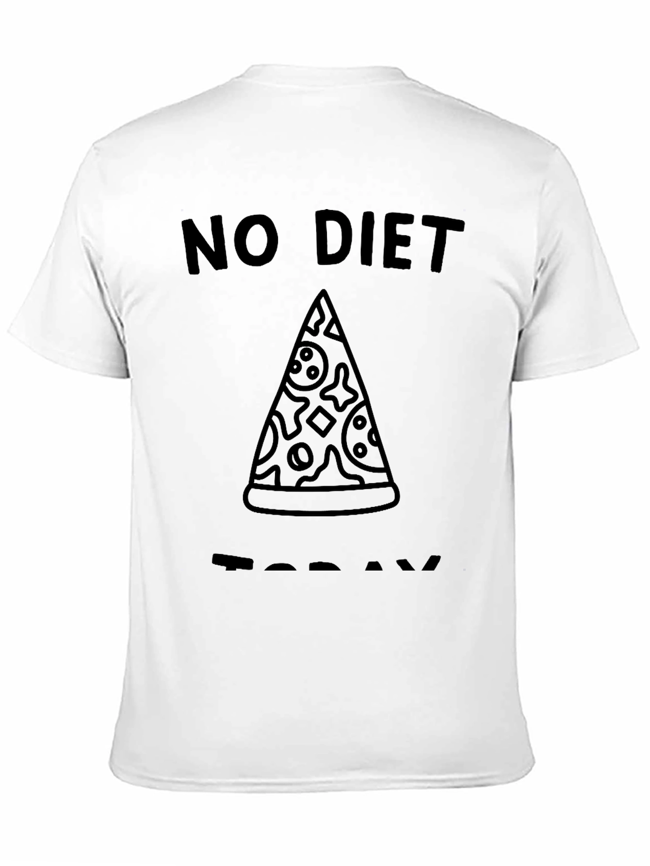 No Diet Today Pizza T-Shirt - Funny Foodie Tee