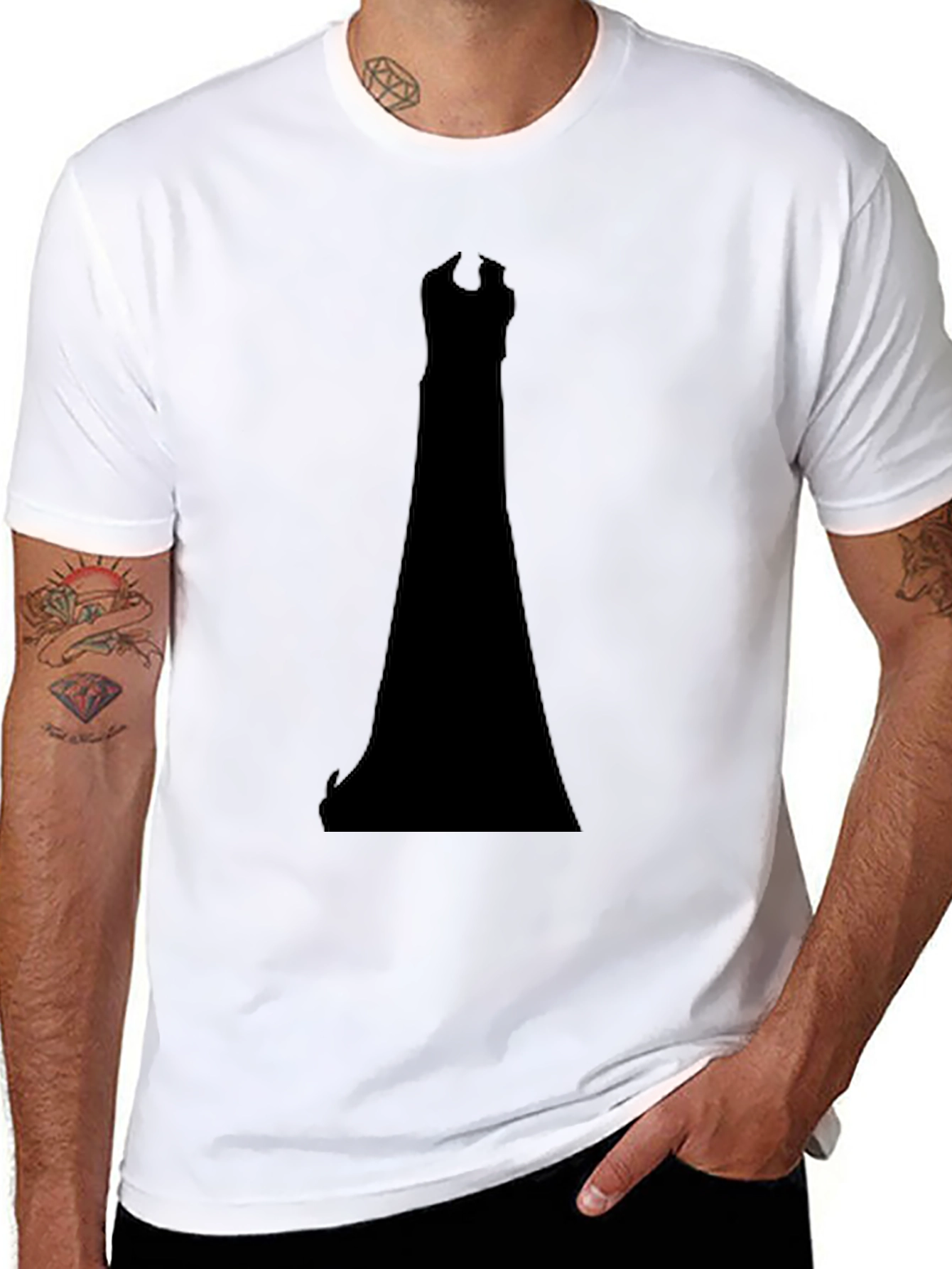 Tower Silhouette Black T-Shirt