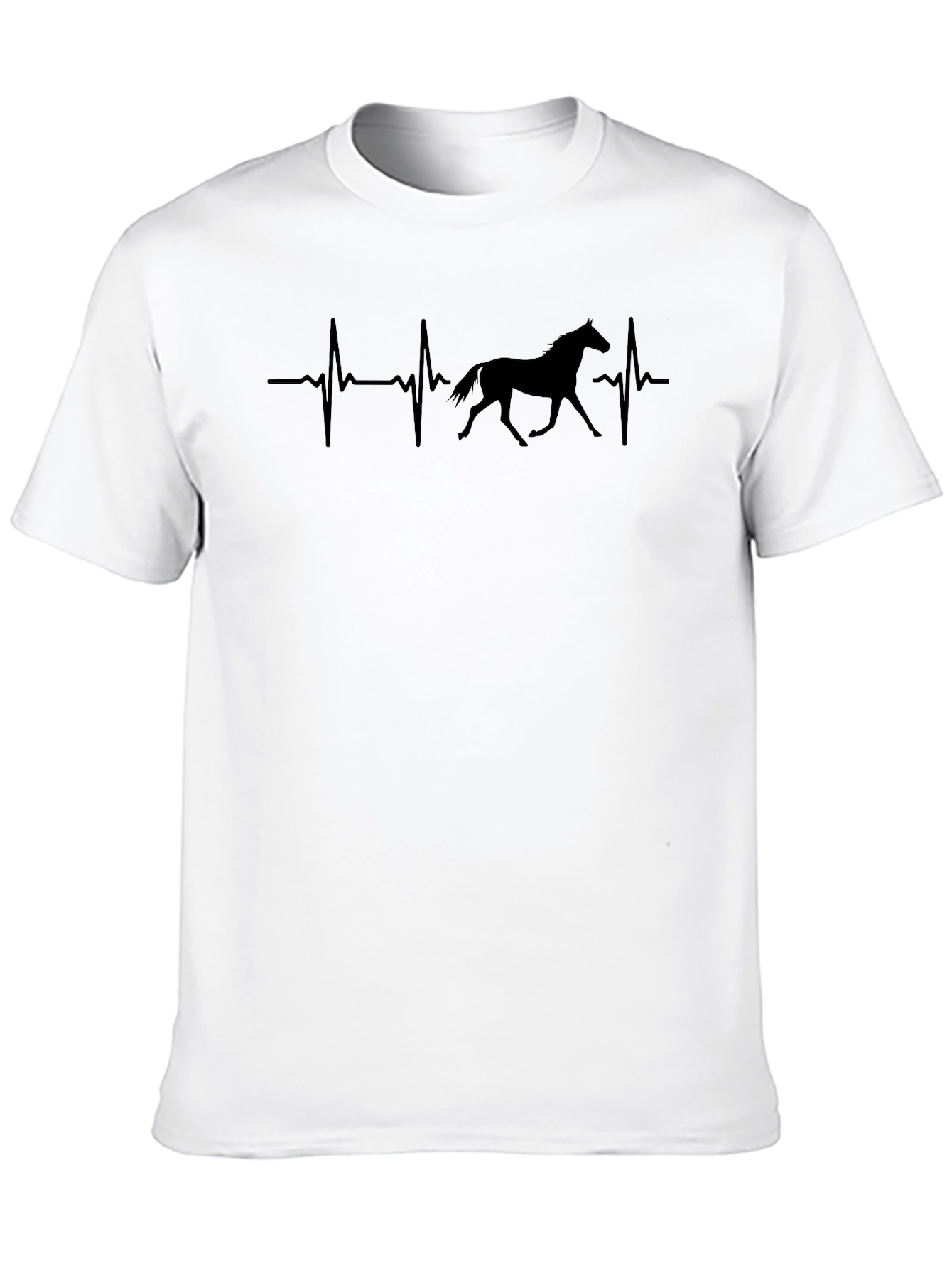 Horse Heartbeat T-Shirt - Equestrian Love