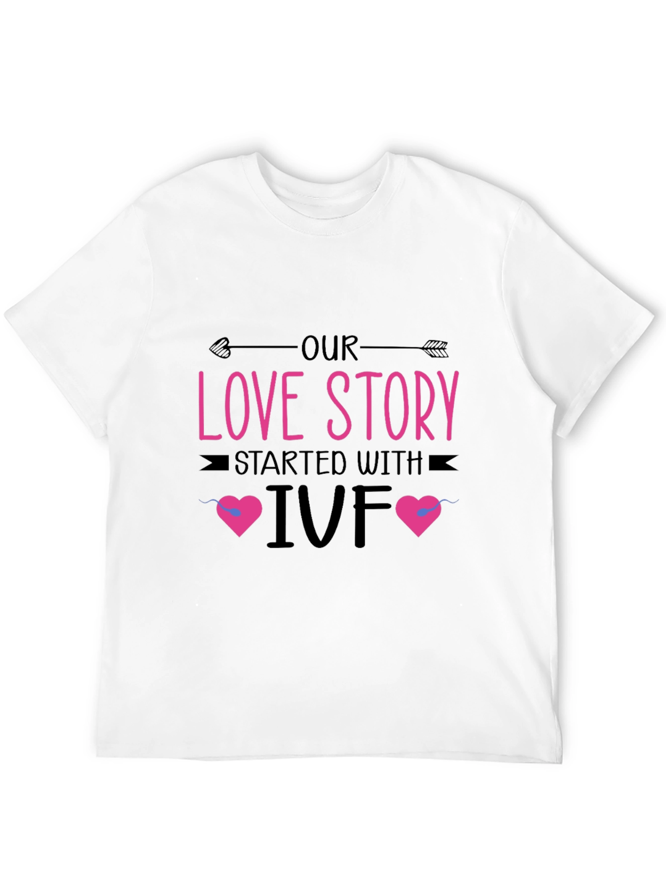 Our Love Story IVF Black T-Shirt
