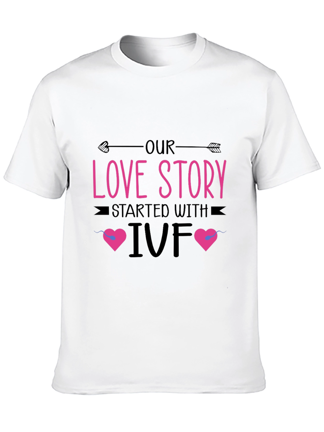Our Love Story IVF Black T-Shirt