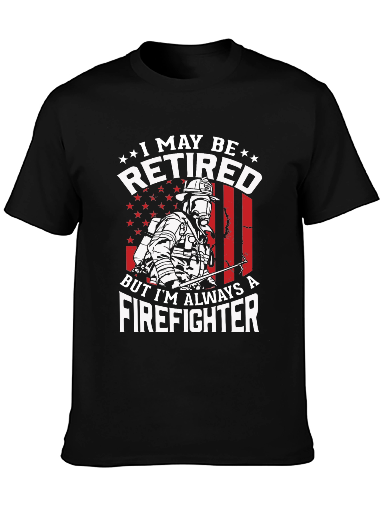 Retired Firefighter Graphic T-Shirt