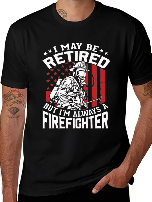Retired Firefighter Graphic T-Shirt
